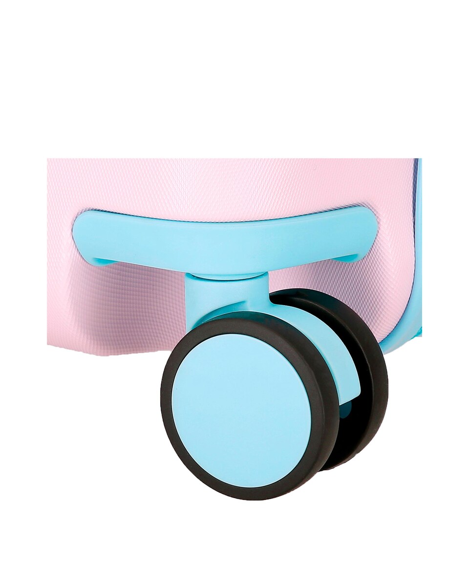 Mala Infantil 2 Rodas Multidirecionais Movom Happy Pets Little Teddy com Capacidade de 28l Rosa-6