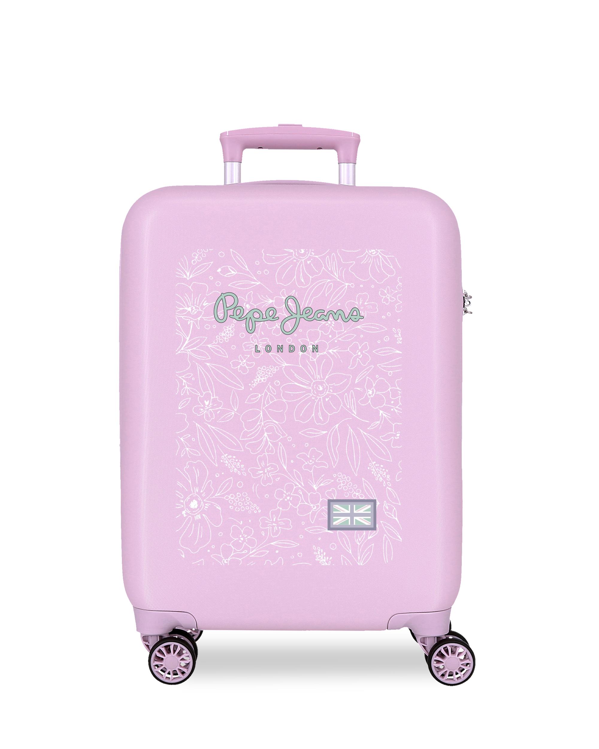 Mala de Cabine Renata Rígida com Capacidade de 35l Rosa-1