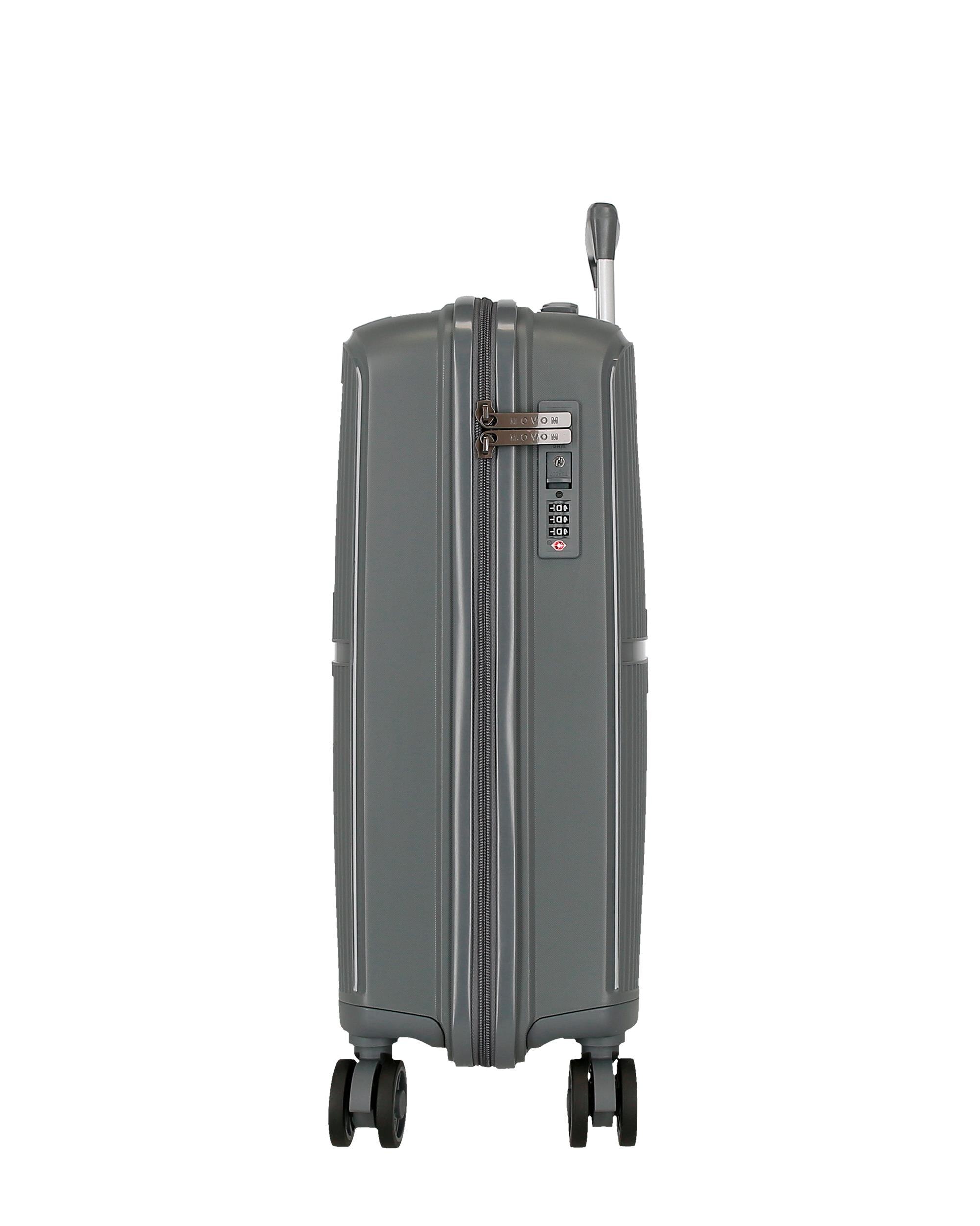 Conjunto de Malas (cabine e Média) Movom Moon com Capacidade de 110l Cinzento-2