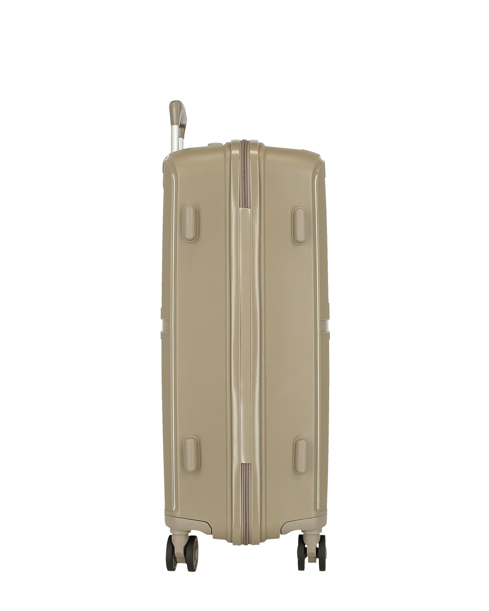 Conjunto de Malas (cabine e Média) Movom Moon com Capacidade de 110l em Preto Ouro-4
