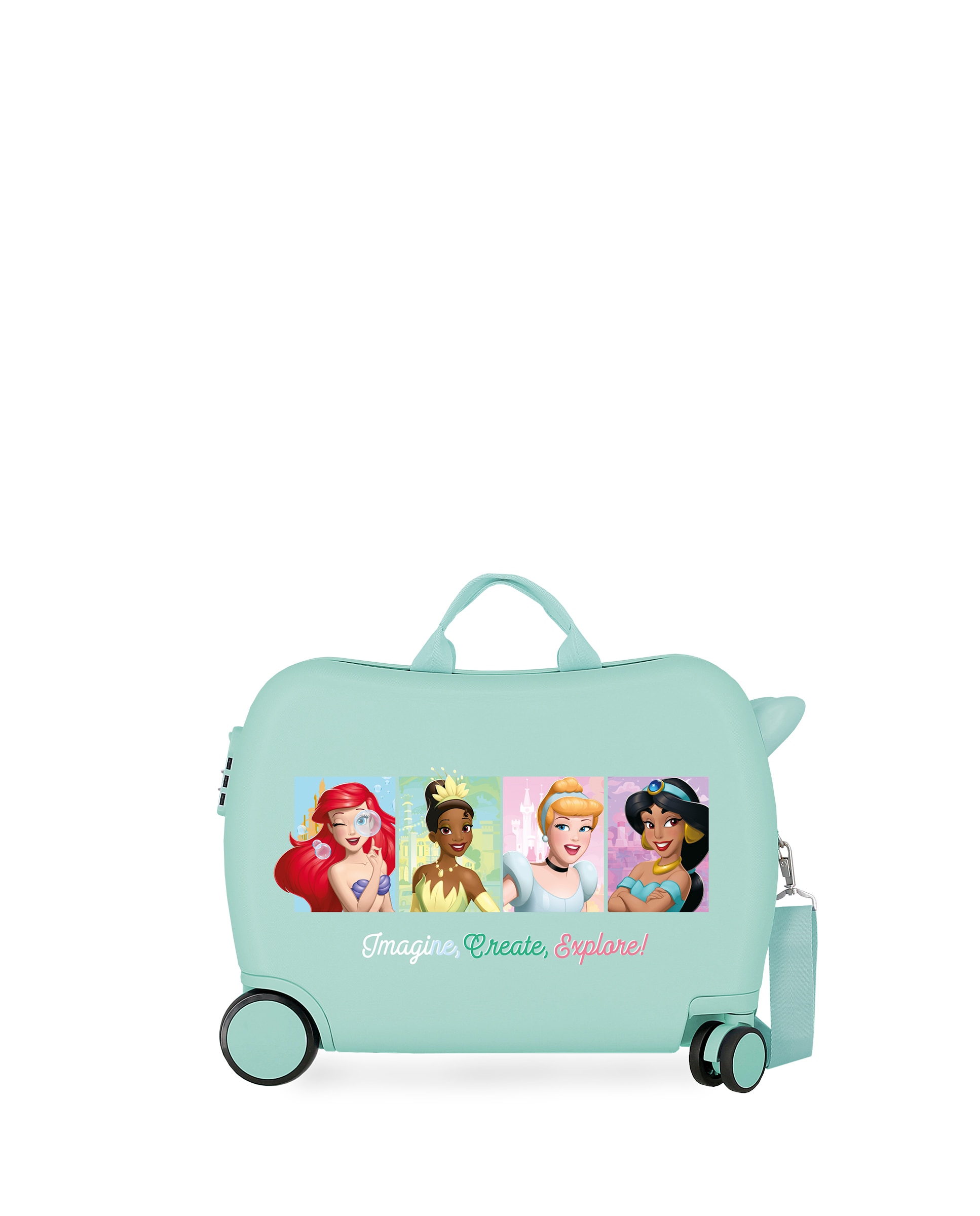 Mala Infantil 2 Rodas Multidirecionais Imagine Create & Explore 2 com Capacidade de 38l em Turquesa Azul-1