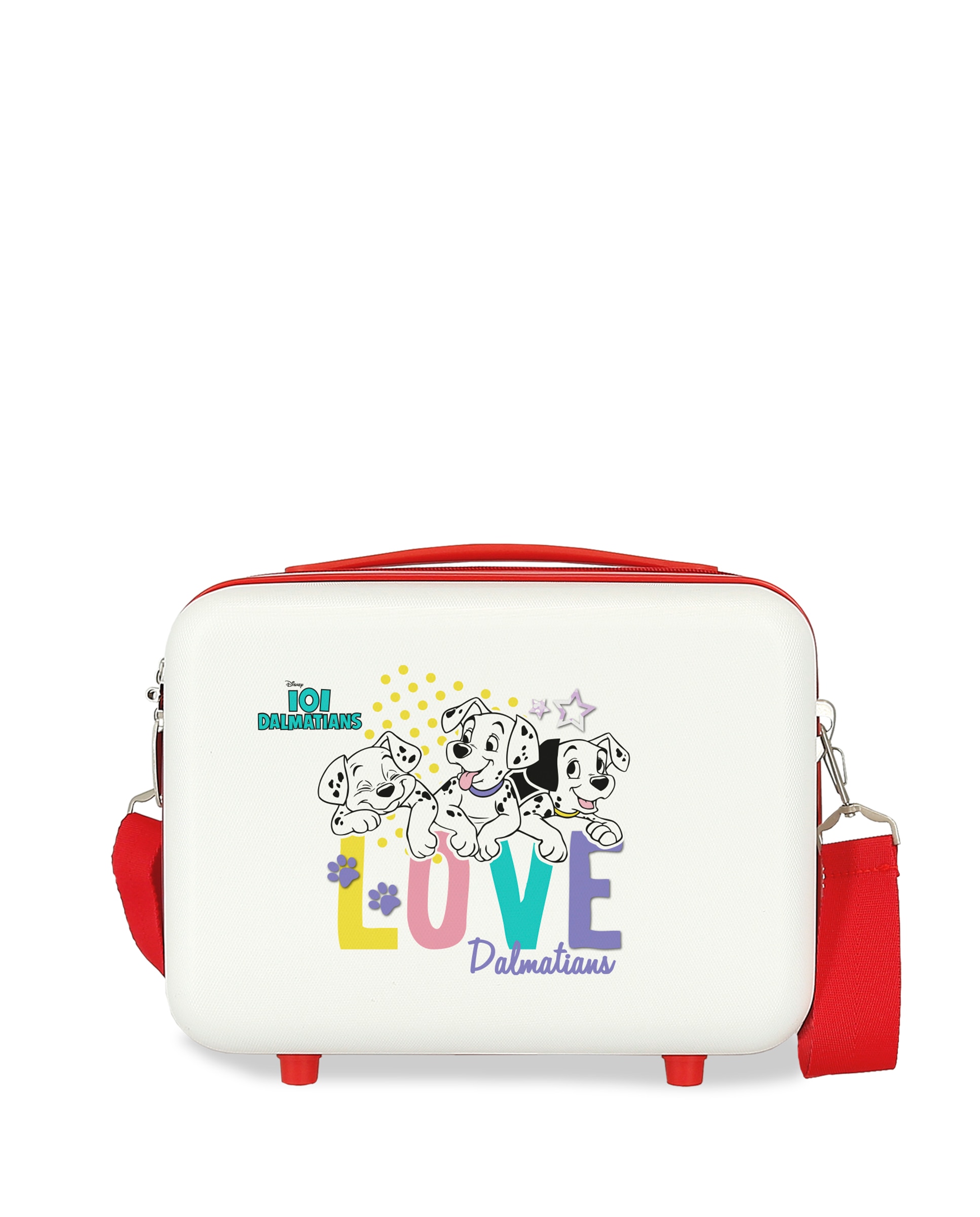 Imagem 0 de Necessaire Abs 101 Dalmatas Adaptável com Capacidade de 9l em Branco/vermelho