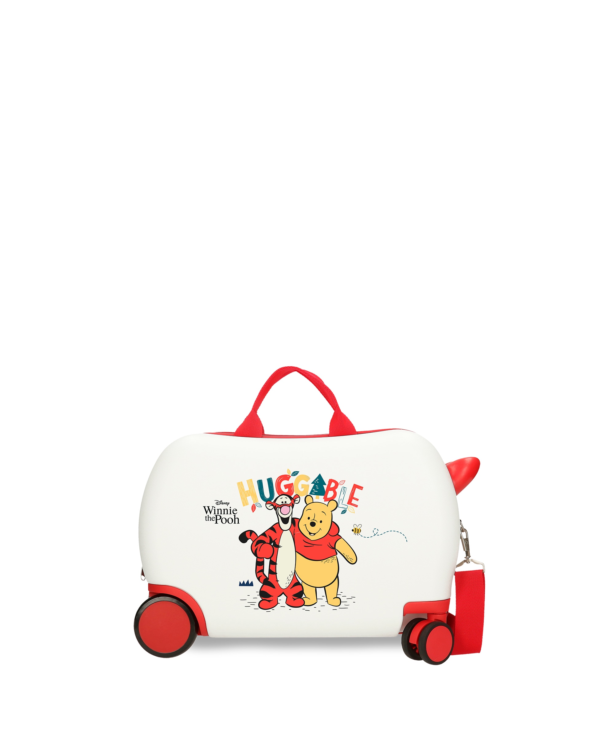 Mala Infantil 2 Rodas Multidirecionais Winnie & Tiger com Capacidade de 28l em Branco Branco-1