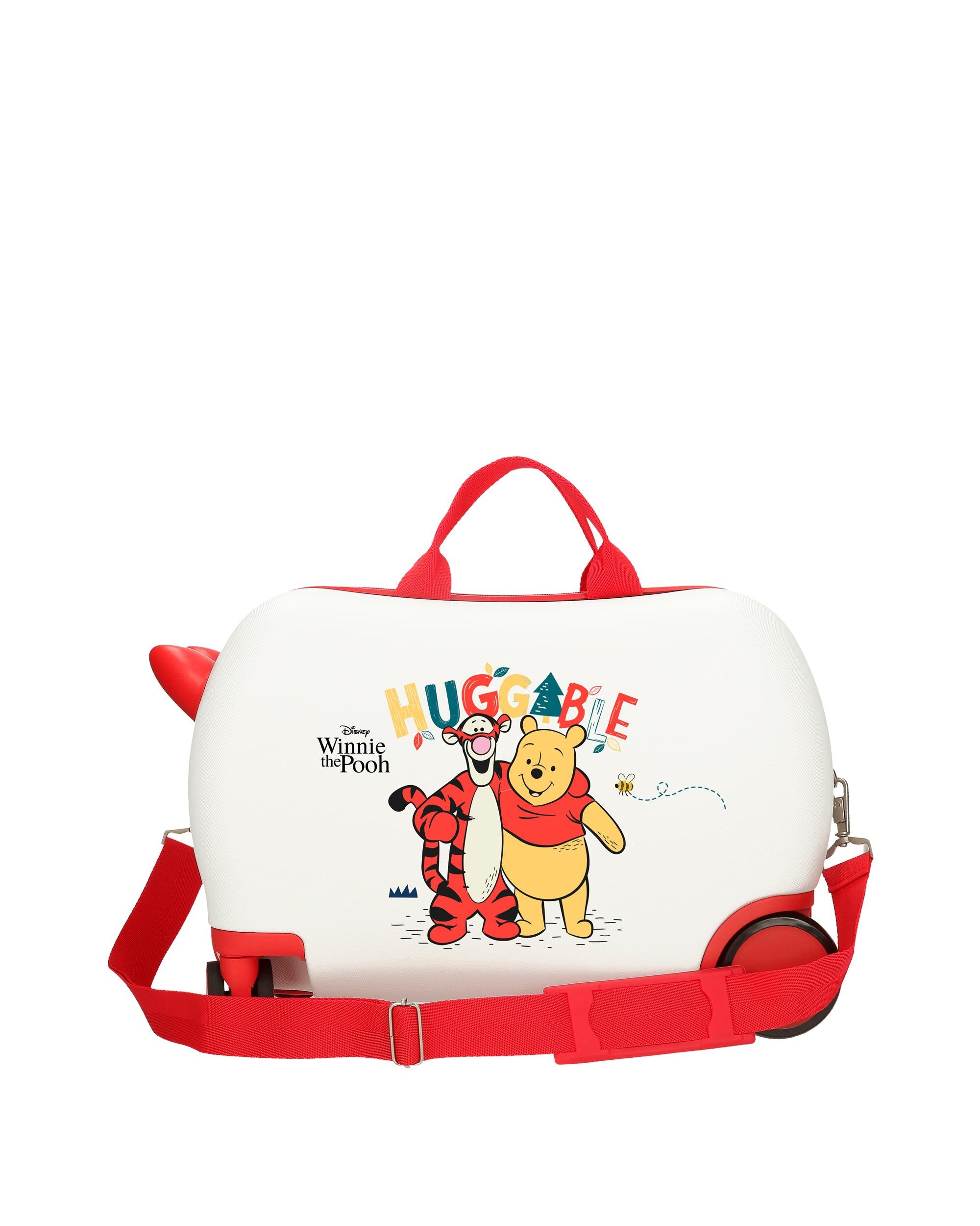 Mala Infantil 2 Rodas Multidirecionais Winnie & Tiger com Capacidade de 28l em Branco Branco-3