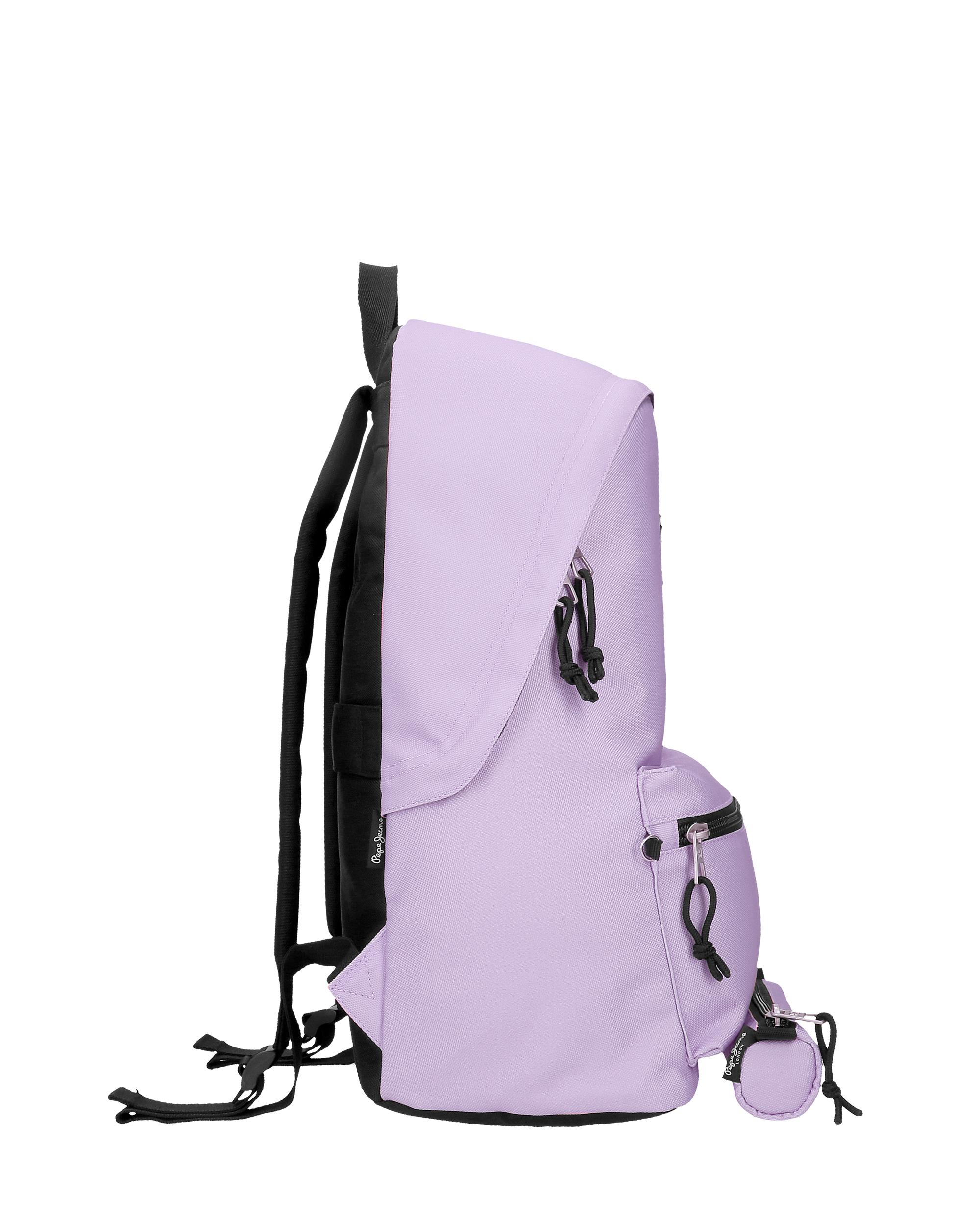 Mochila Portaordenador + Estojo Escolar Pepe Jeans Aris Colorful Lilás-2
