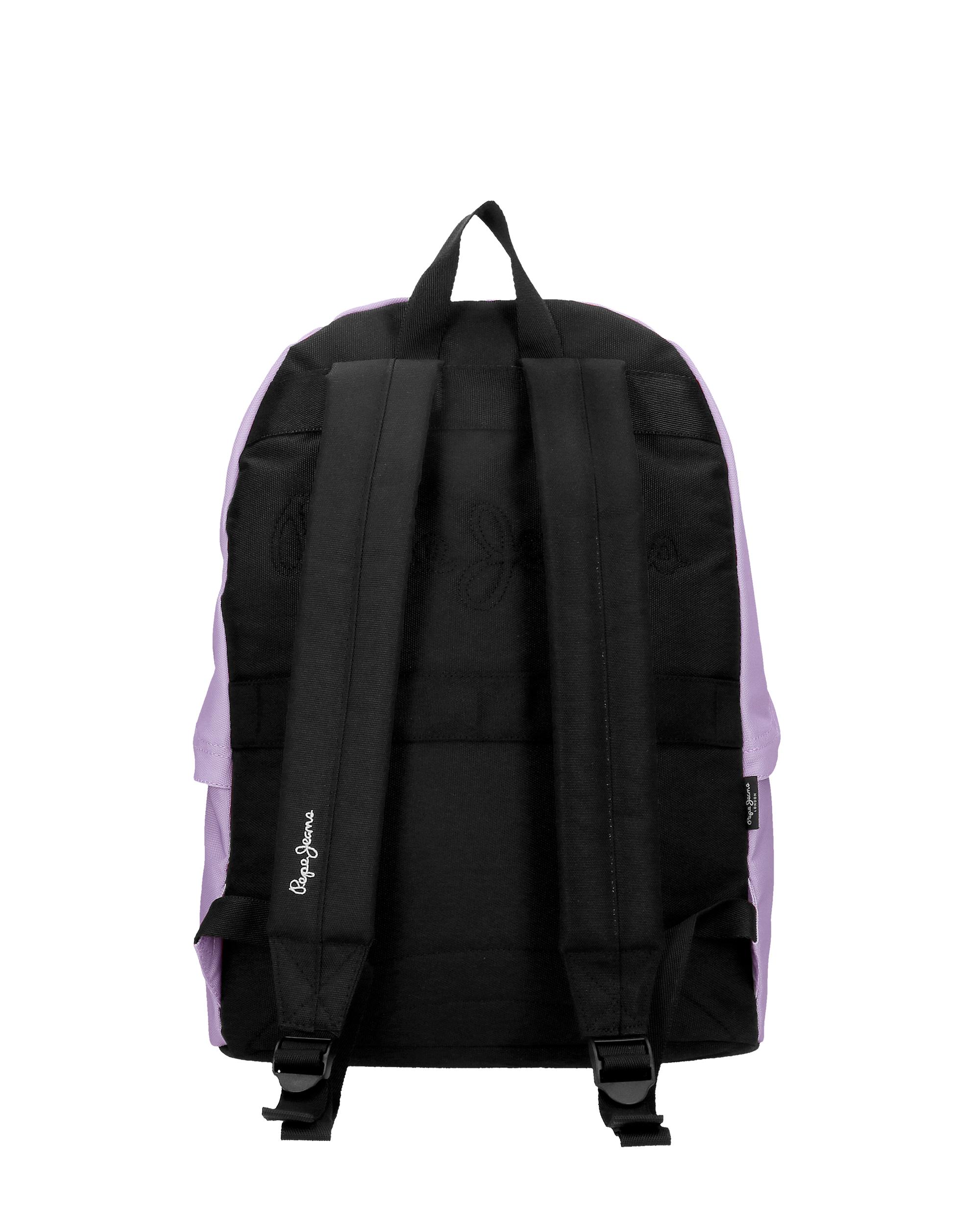 Mochila Portaordenador + Estojo Escolar Pepe Jeans Aris Colorful Lilás-3