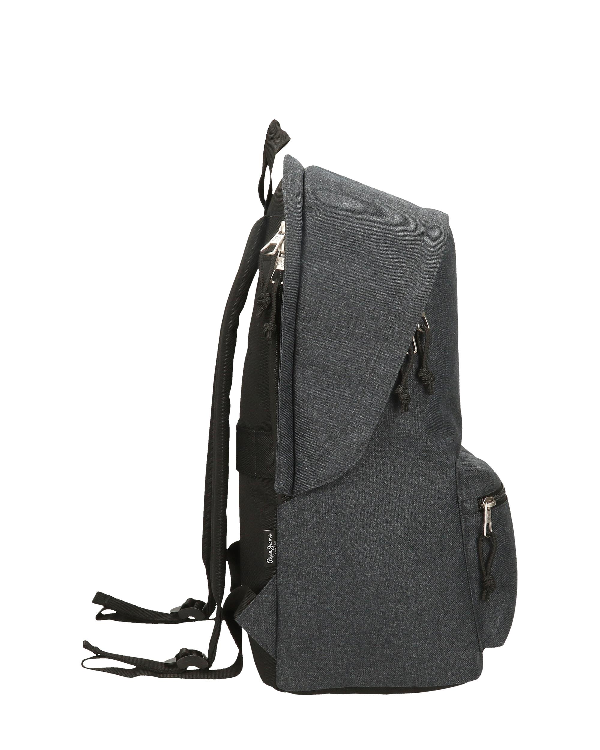 Mochila Porta-computador Pepe Jeans Aris Evergreen de Dois Compartimentos Adaptável a Carrinho Cinzento-2