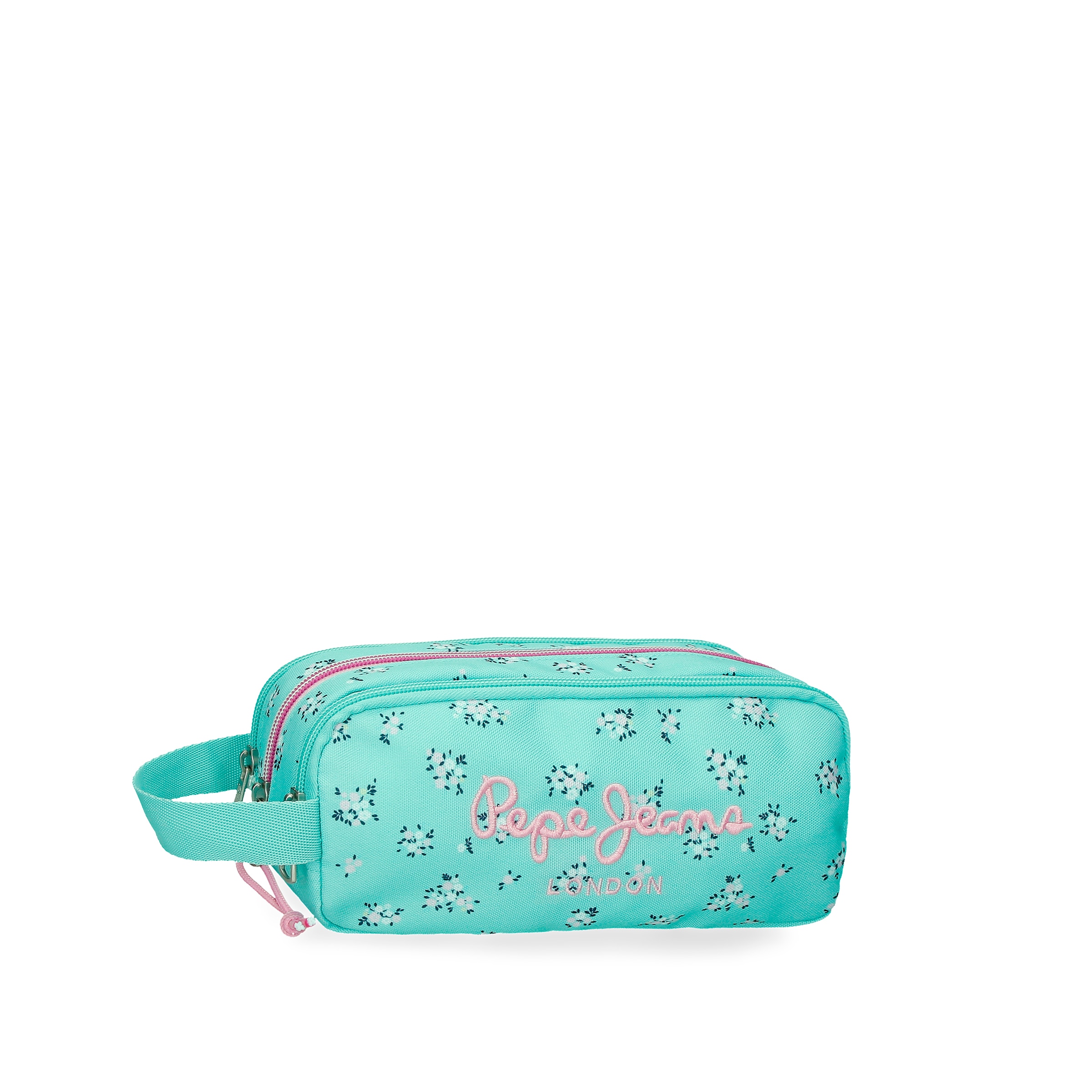 Imagem 0 de Estojo Pepe Jeans Nora Triplo Compartimento com Alça Lateral