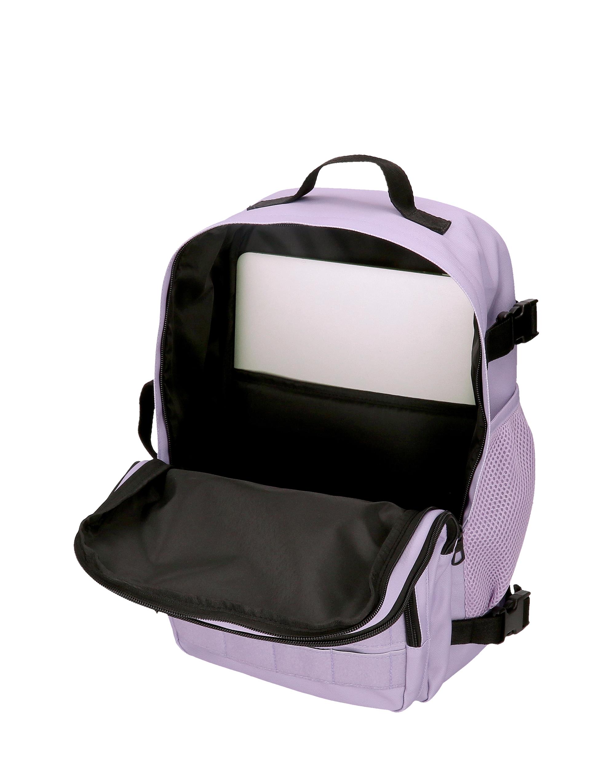 Mochila de Viagem Apta para Cabine 40cm Pepe Jeans Aris Colorful de Dois Compartimentos Roxo-5
