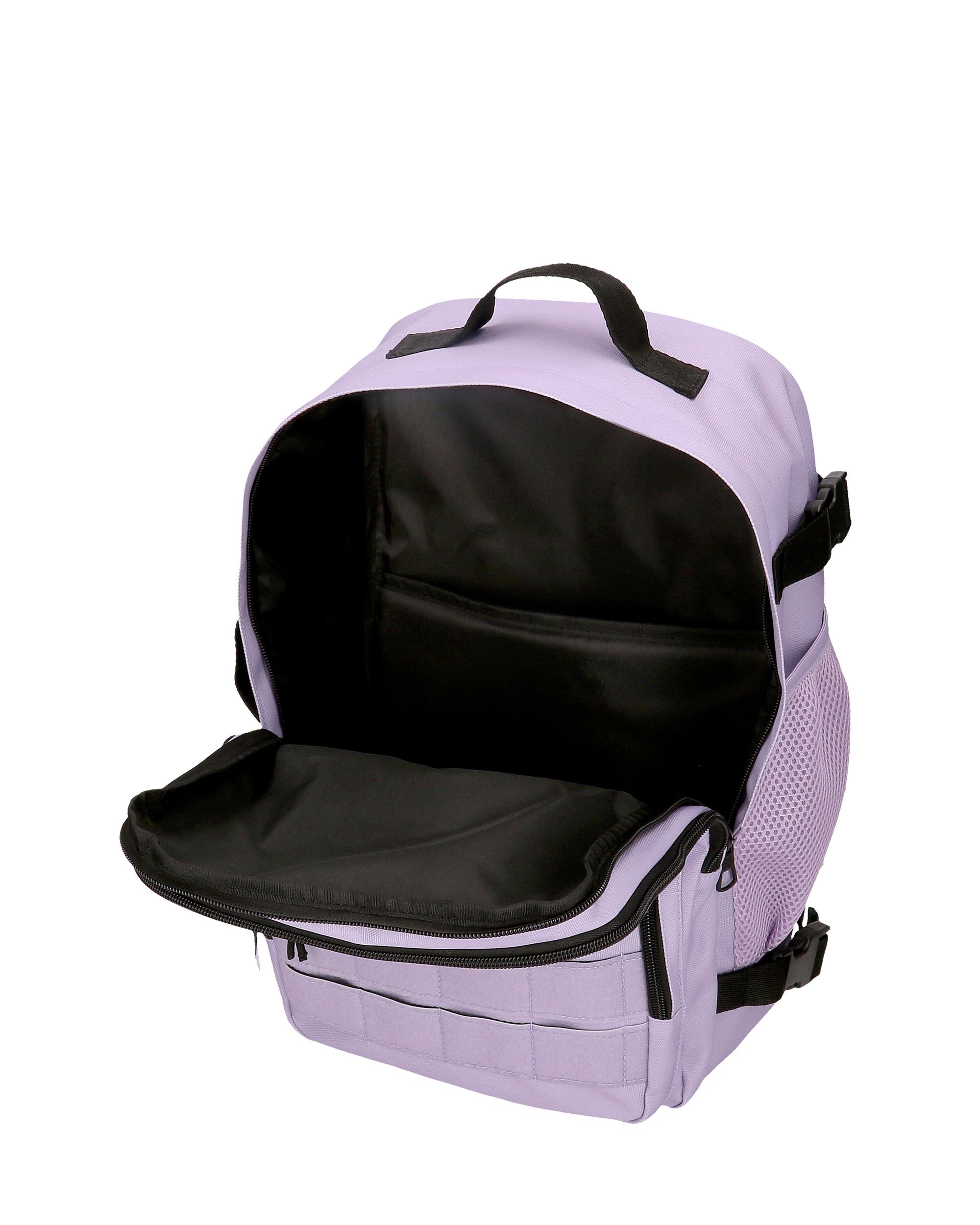 Mochila de Viagem Apta para Cabine 40cm Pepe Jeans Aris Colorful de Dois Compartimentos Roxo-6