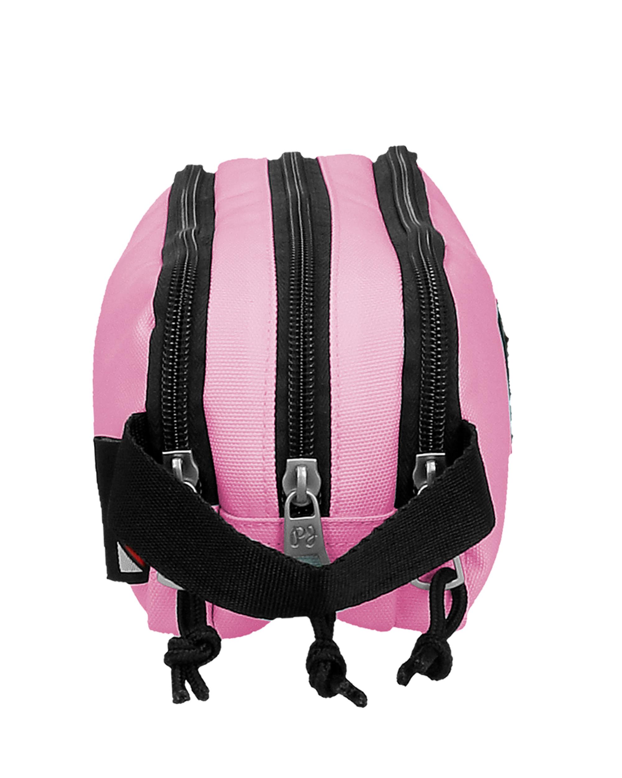 Estojo Pepe Jeans Aris Colorful Triplo Compartimento com Alça Lateral Rosa-2