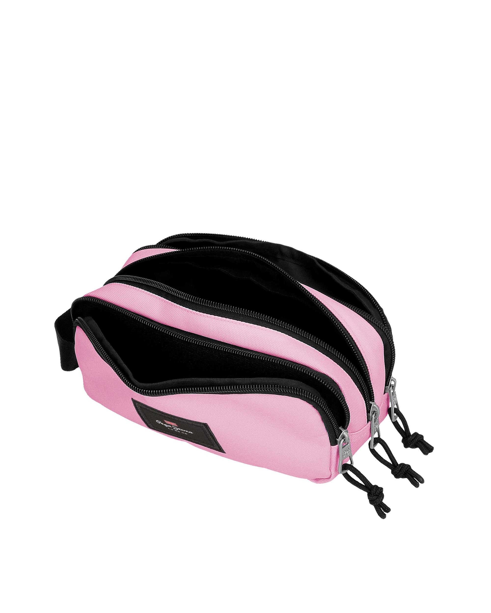 Estojo Pepe Jeans Aris Colorful Triplo Compartimento com Alça Lateral Rosa-4