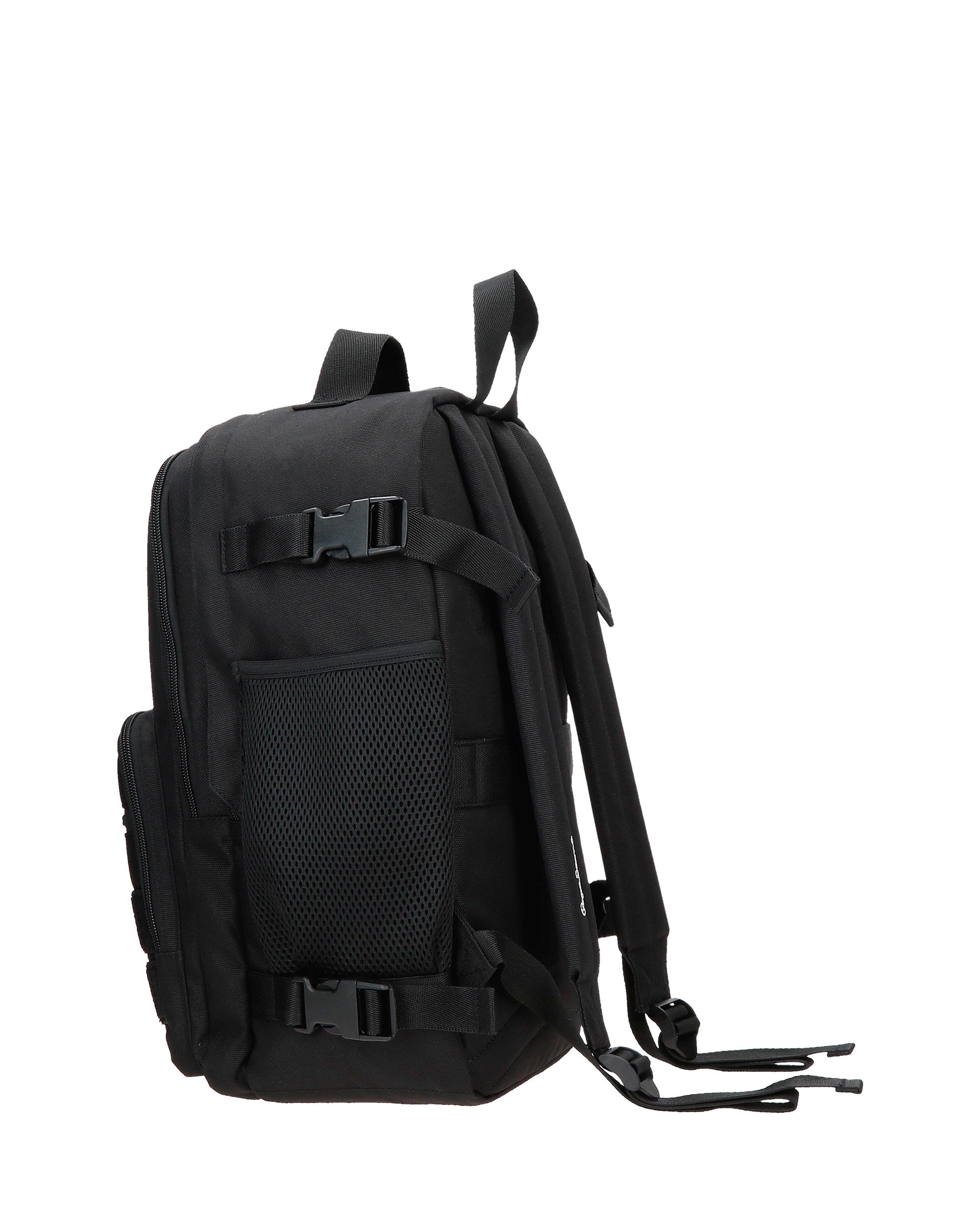 Mochila de Viagem Apta para Cabine 40cm Pepe Jeans Aris Evergreen Dois Compartimentos Preto-4