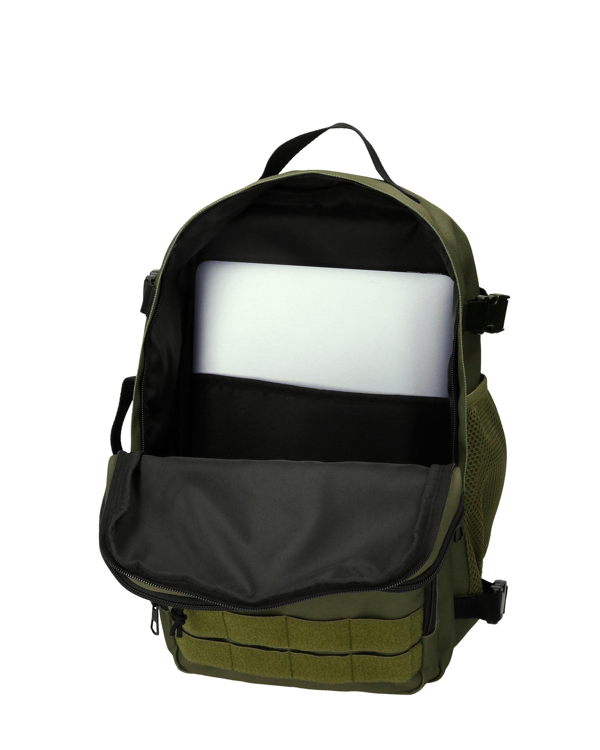 Mochila de Viagem Apta para Cabine 40cm Pepe Jeans Aris Evergreen Dois Compartimentos Verde-5