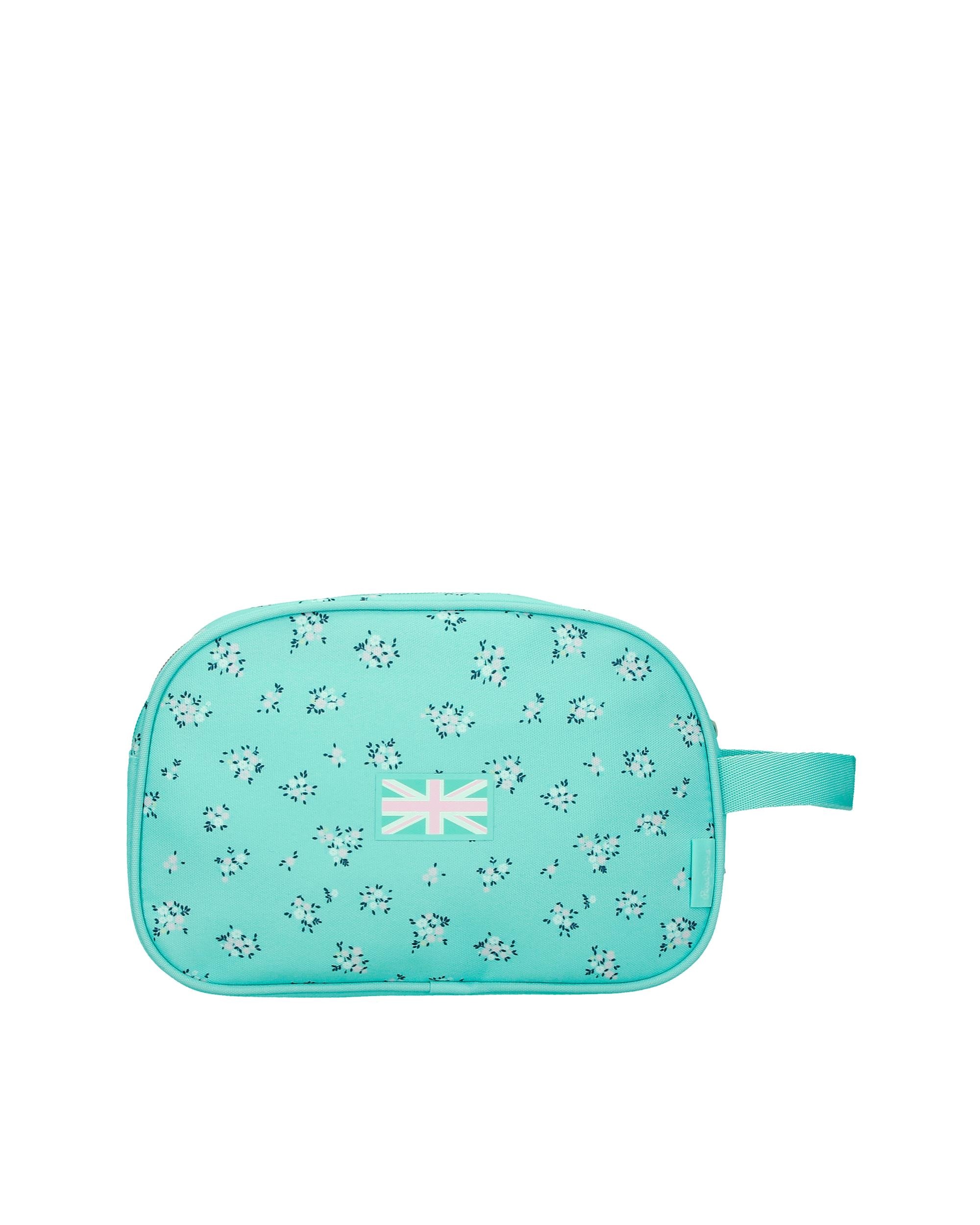 Necessaire Pepe Jeans Nora com Dois Compartimentos e Alça Lateral Azul-3