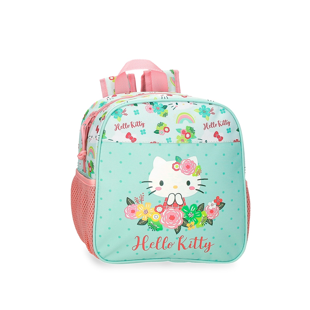 Imagem 0 de Mochila Pré-escolar Hello Kitty Floral Kitty 25cm Adaptável a Carro