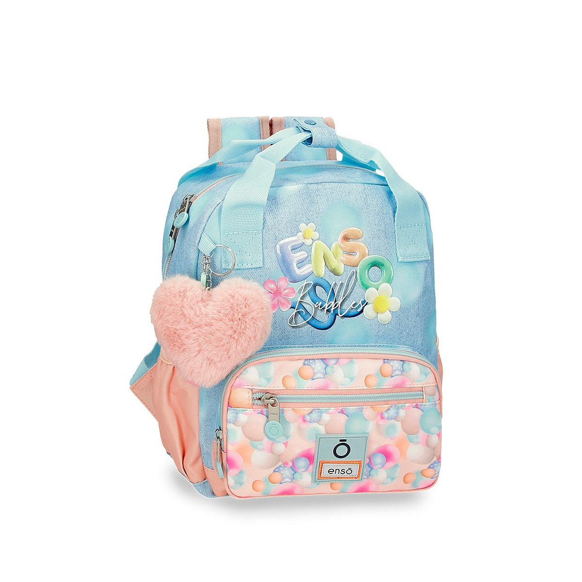 Mochila Escolar Enso Bubbles de 28cm com Alça Superior Multicolor-1