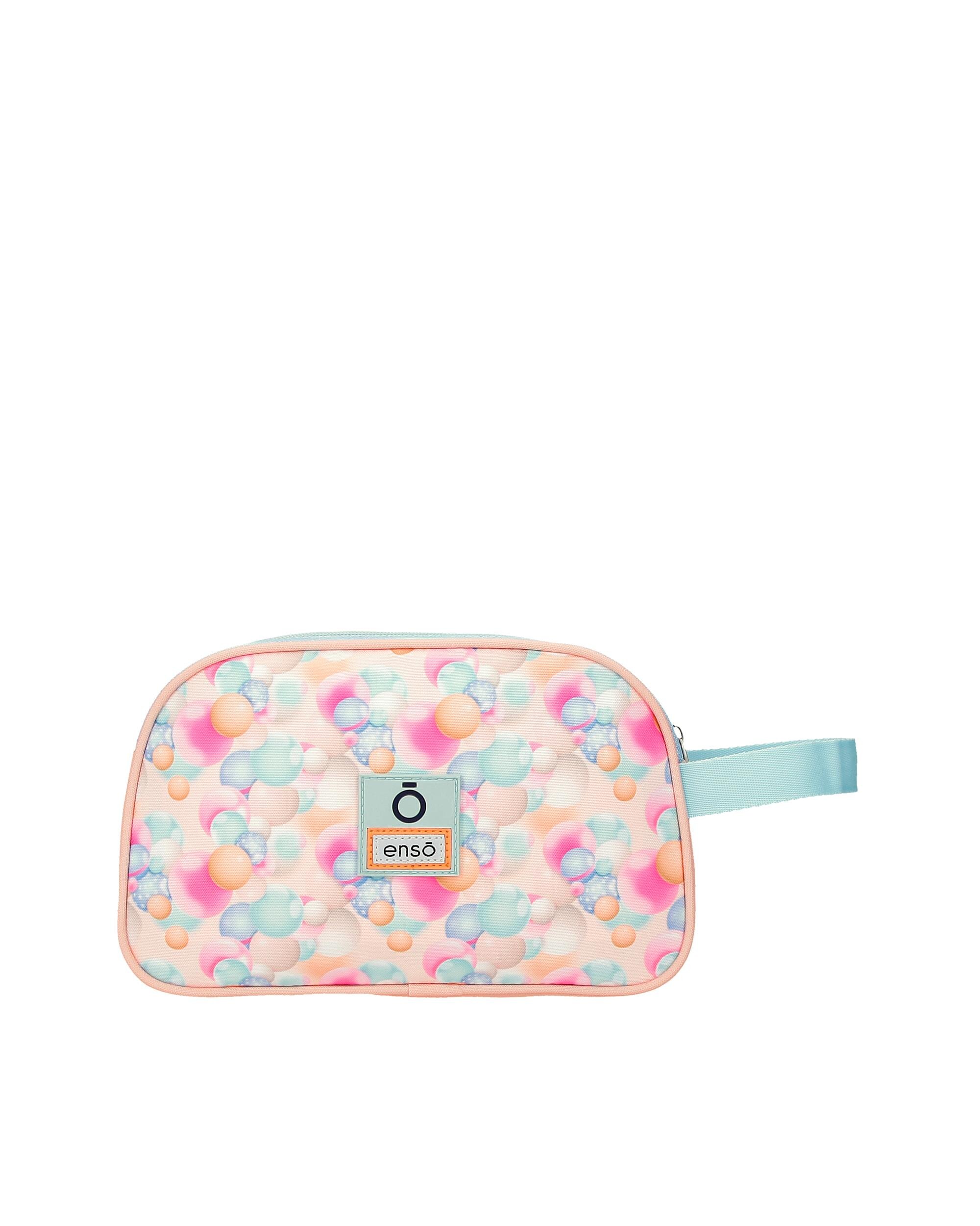 Necessaire Enso Bubbles de Dois Compartimentos com Alça Lateral Multicolor-3