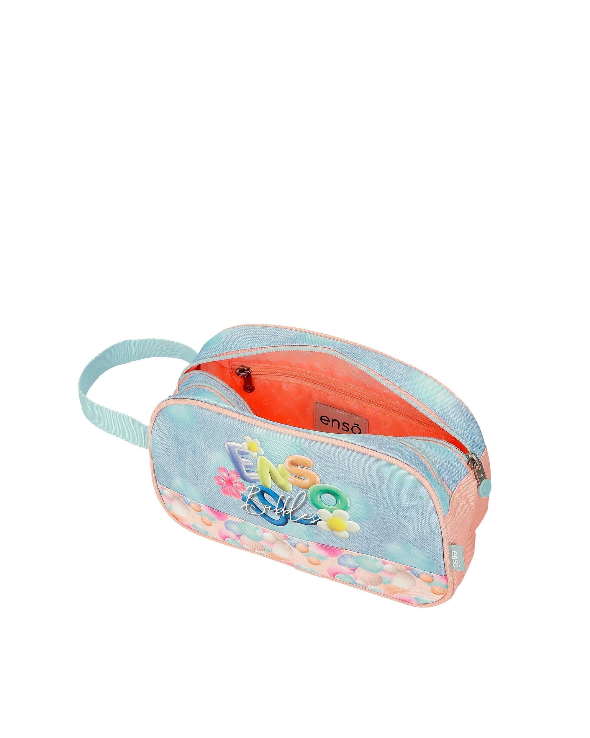Necessaire Enso Bubbles de Dois Compartimentos com Alça Lateral Multicolor-4
