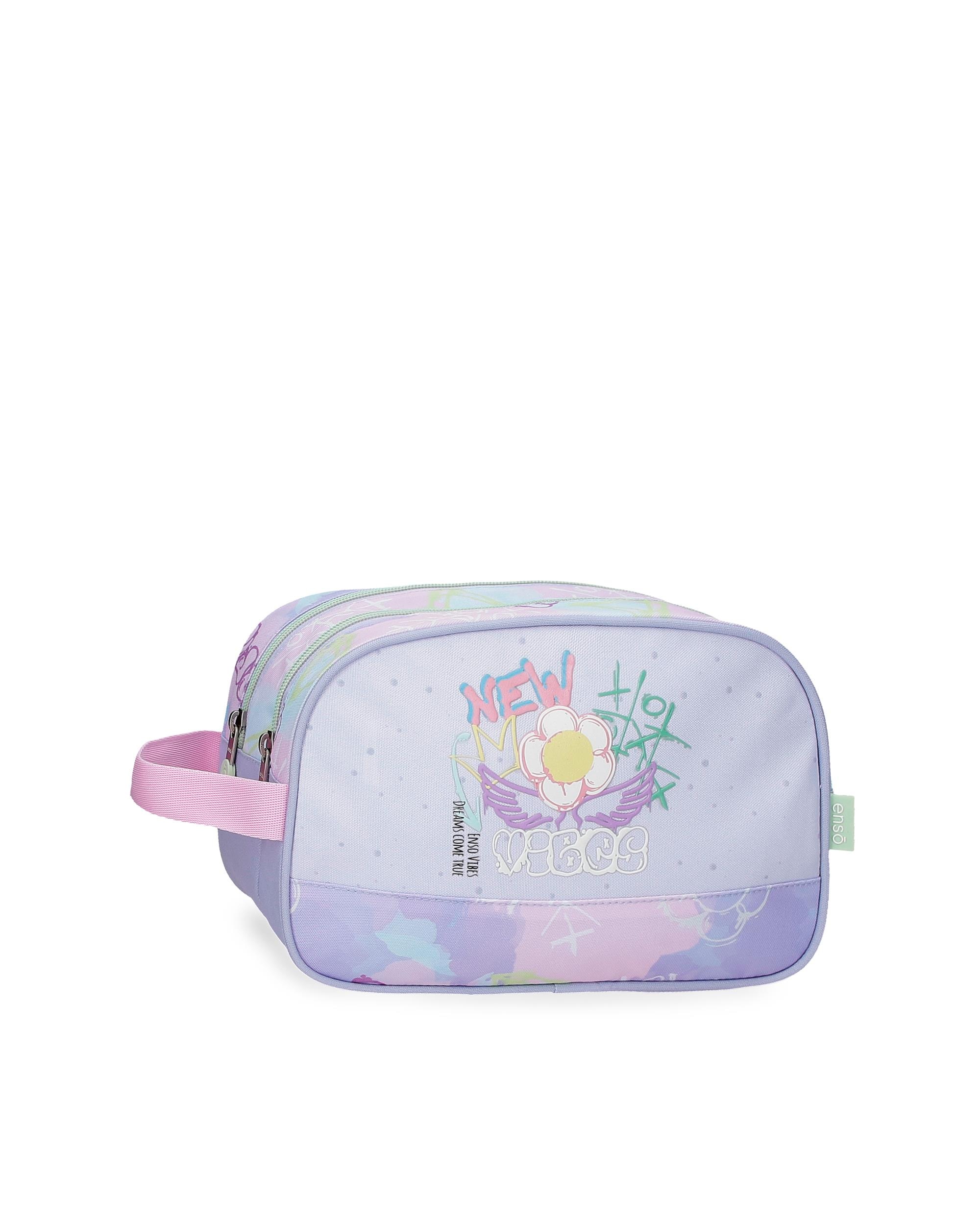 Imagem 0 de Necessaire Enso New Vibes de Dois Compartimentos com Alça Lateral