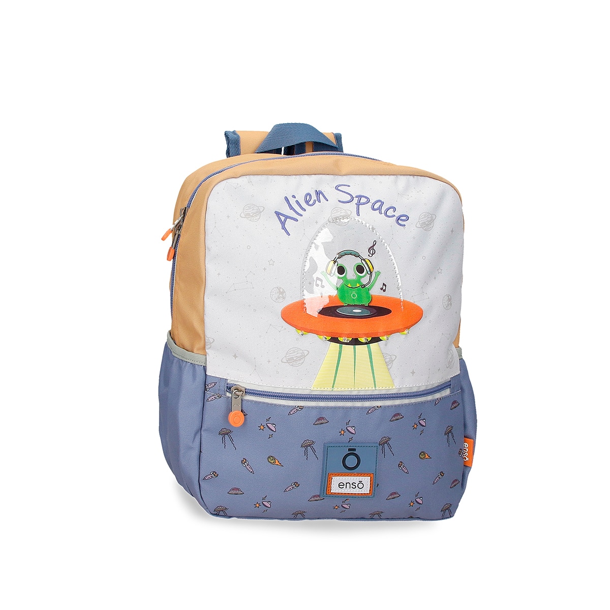Imagem 0 de Mochila Escolar Enso Alien Space 33cm com Bolsos Laterais