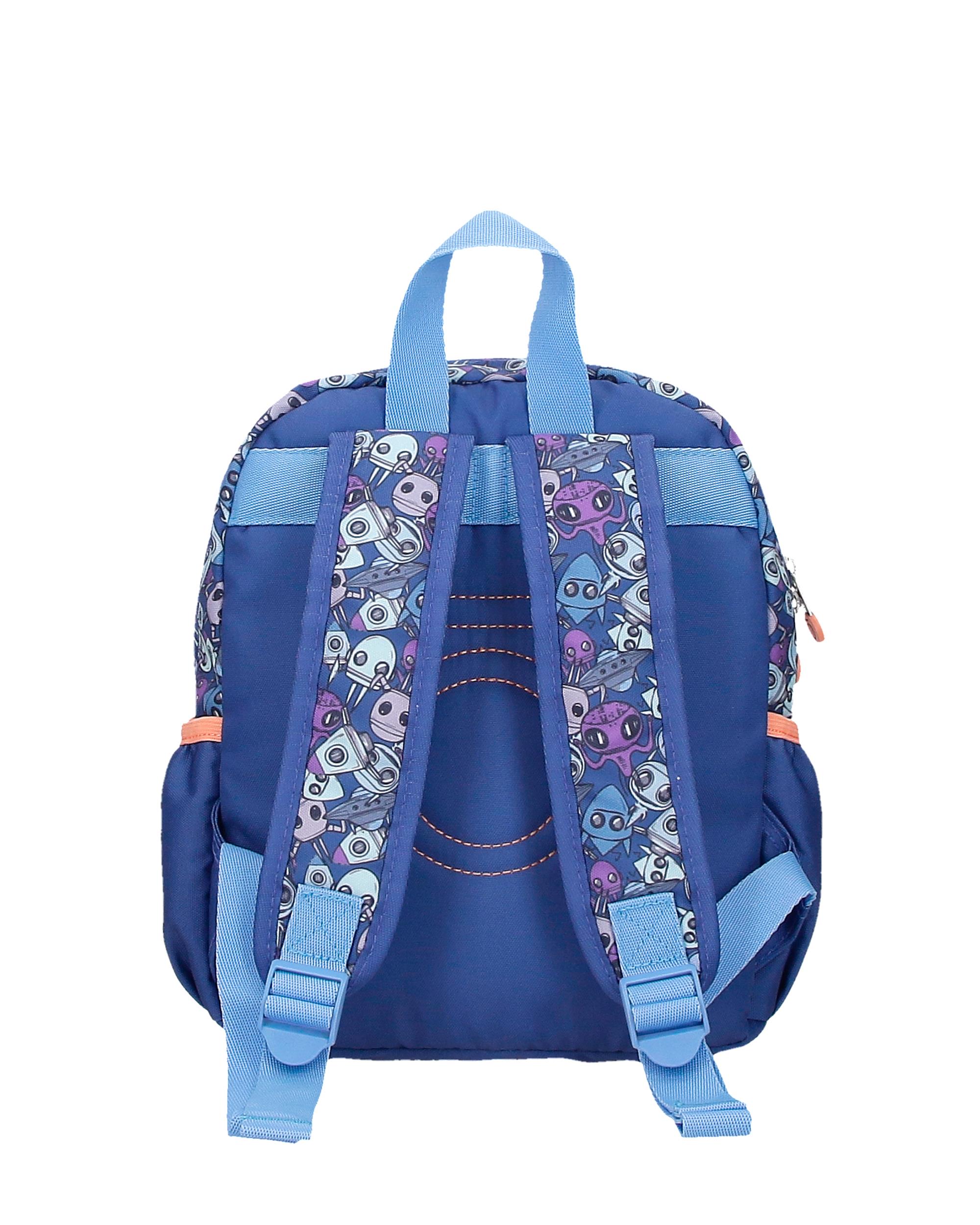 Mochila Escolar Enso New Friends de 28cm com Alça Superior Azul-3