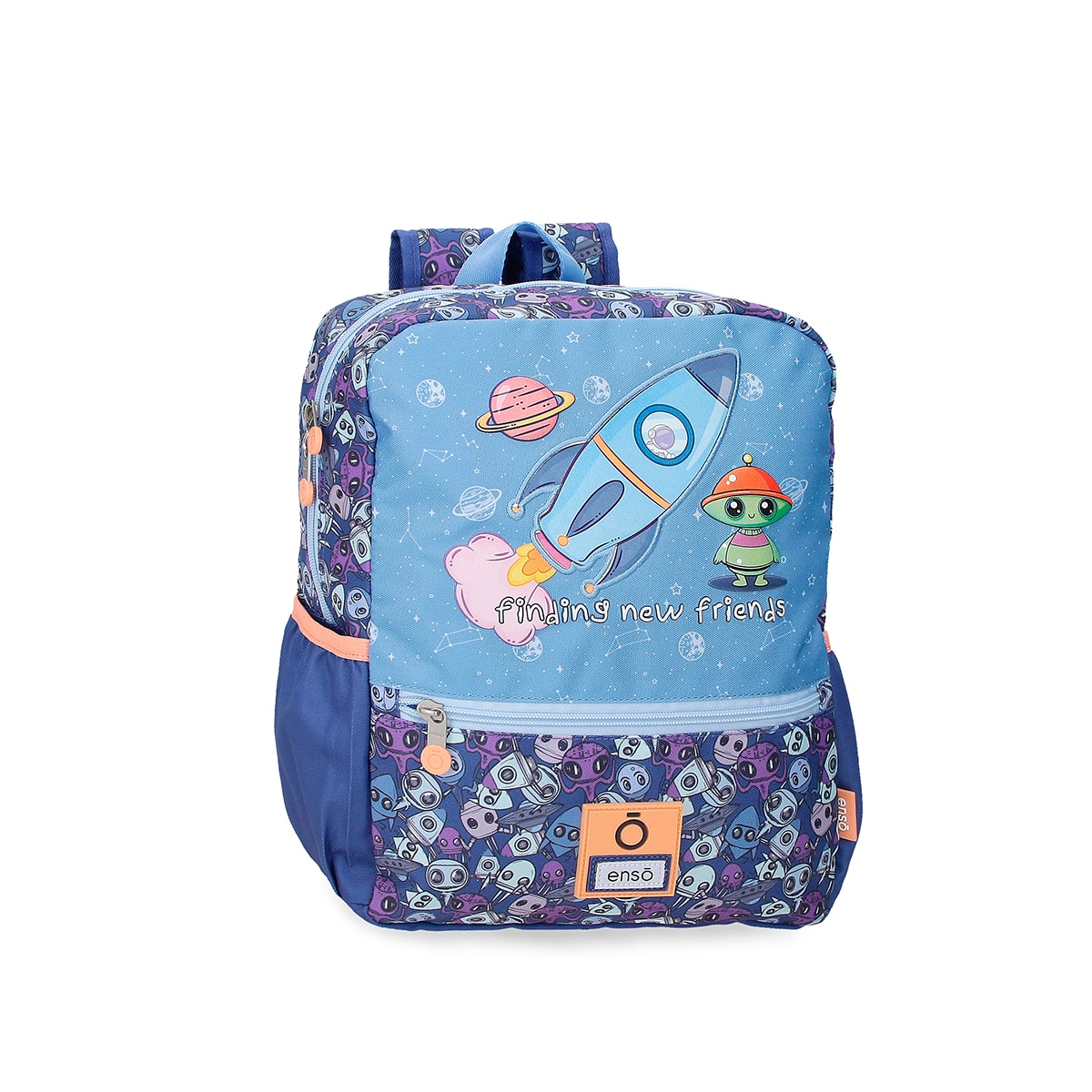 Imagem 0 de Mochila Escolar Enso New Friends de 33cm Adaptável com Bolsos Frontais
