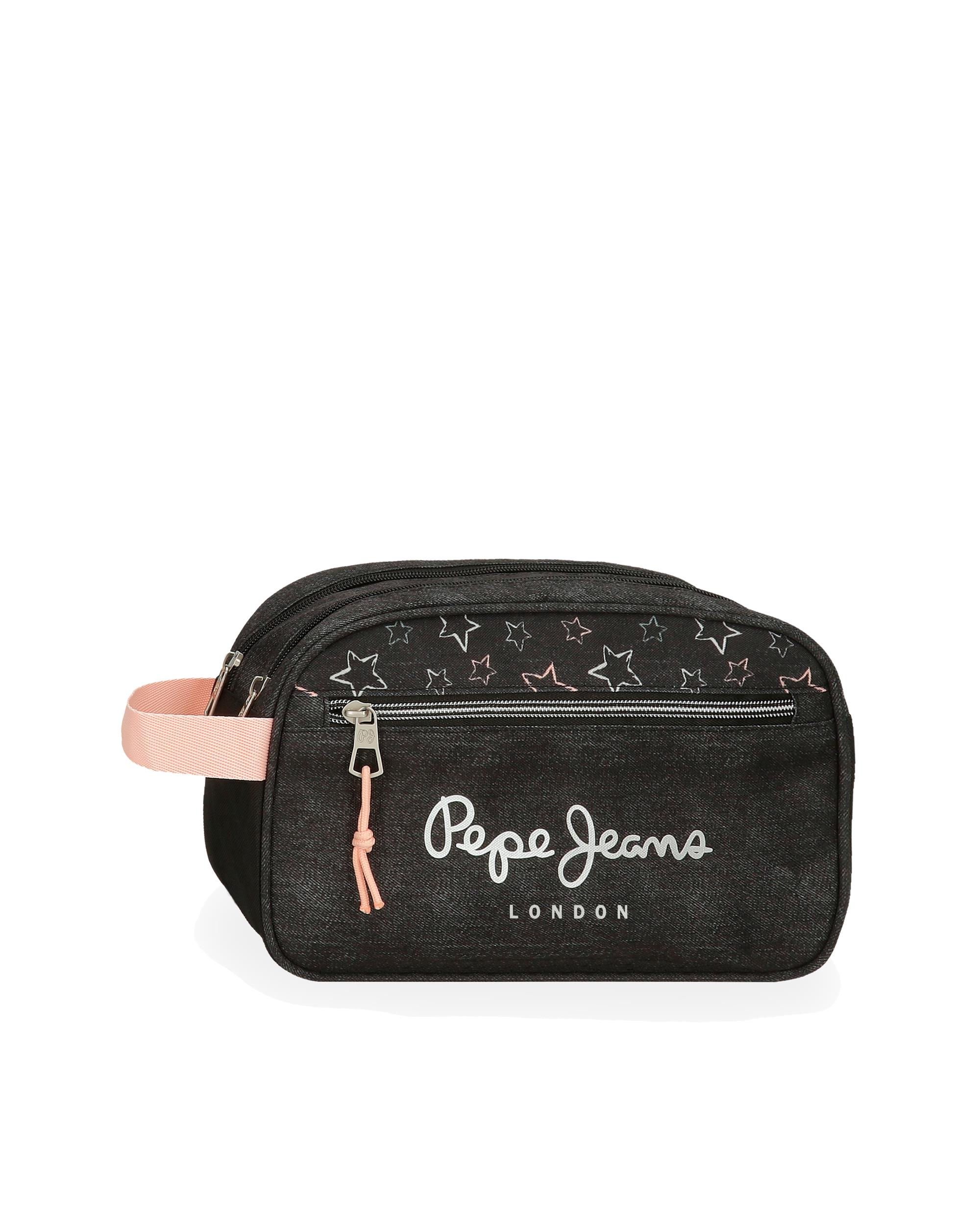 Imagem 0 de Necessaire Pepe Jeans Cintia de Dois Compartimentos com Alça Lateral