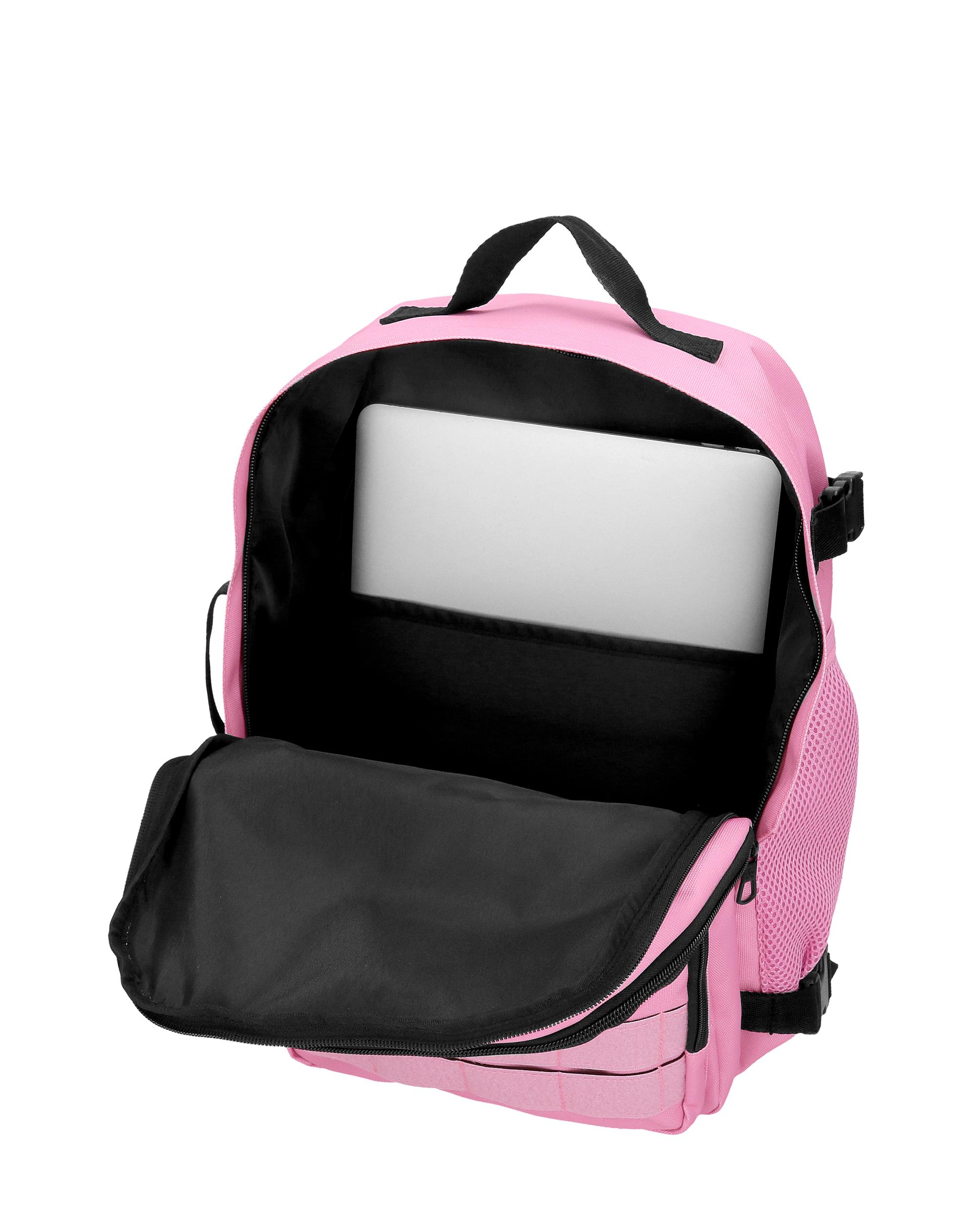 Mochila de Viagem Apta para Cabine 40cm Pepe Jeans Aris Colorful de Dois Compartimentos Rosa-5