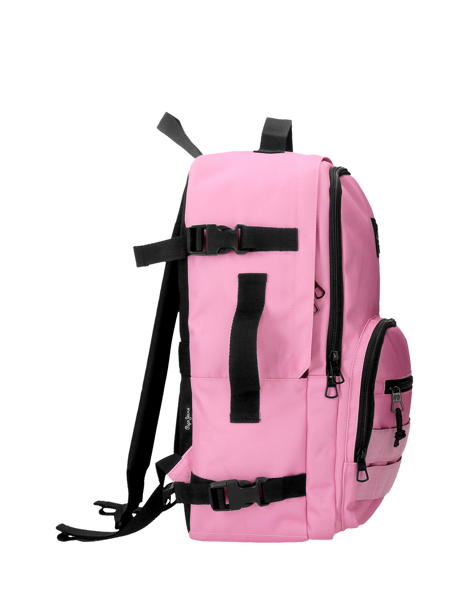 Mochila de Viagem Apto para Cabine 44cm Pepe Jeans Aris Colorful de Dois Compartimentos Rosa-2