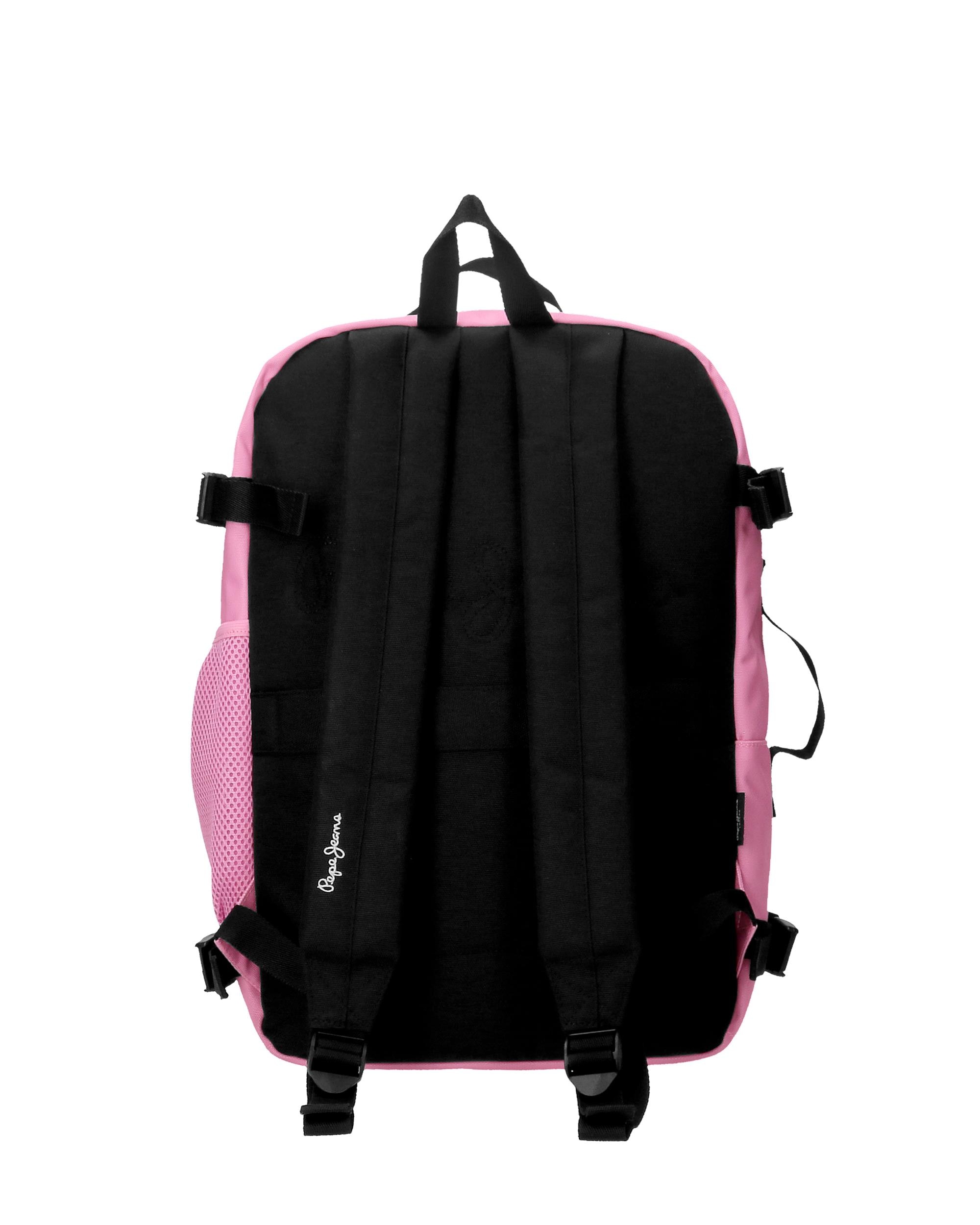 Mochila de Viagem Apto para Cabine 44cm Pepe Jeans Aris Colorful de Dois Compartimentos Rosa-3