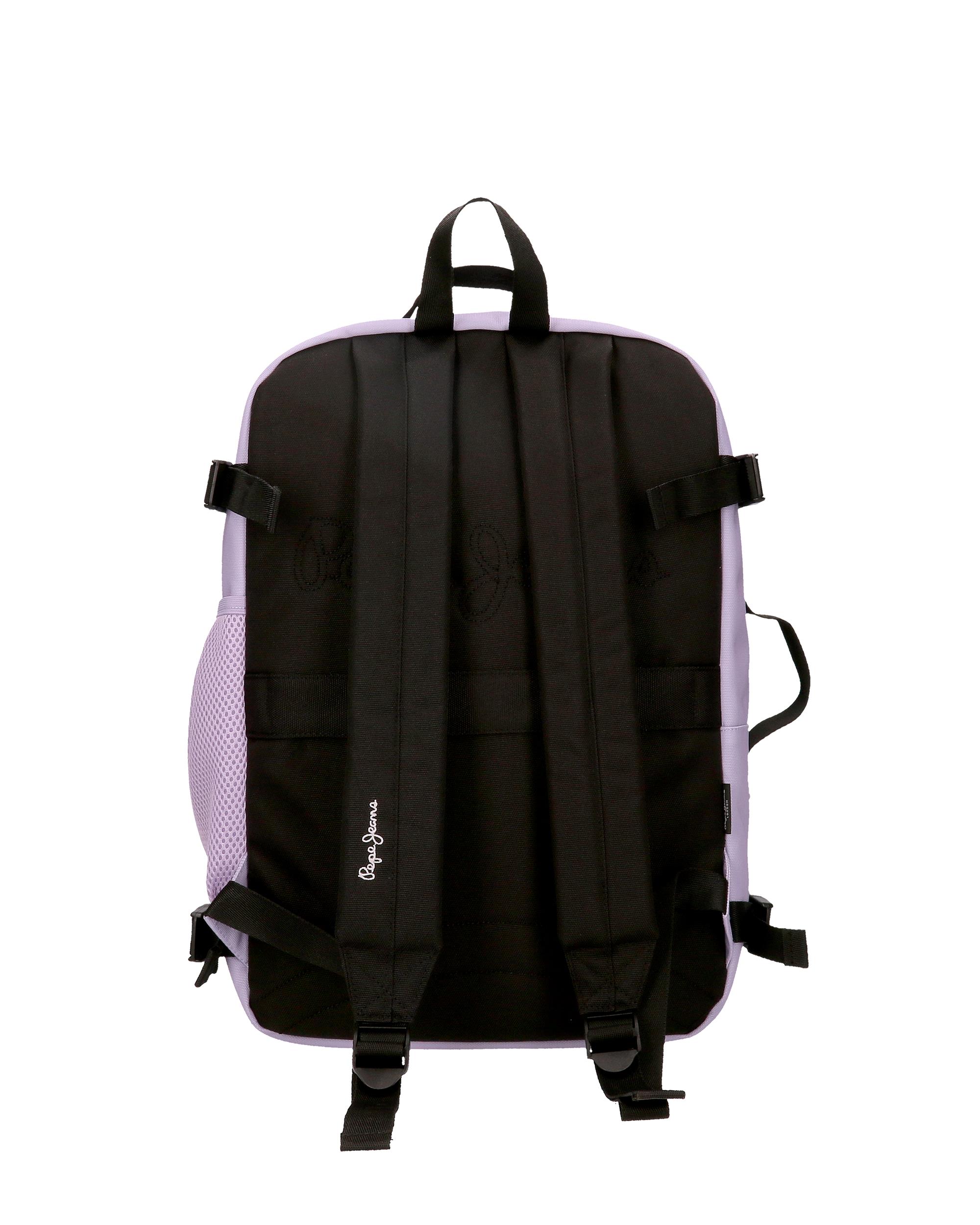 Mochila de Viagem Apto para Cabine 44cm Pepe Jeans Aris Colorful Dois Compartimentos Lilás-3