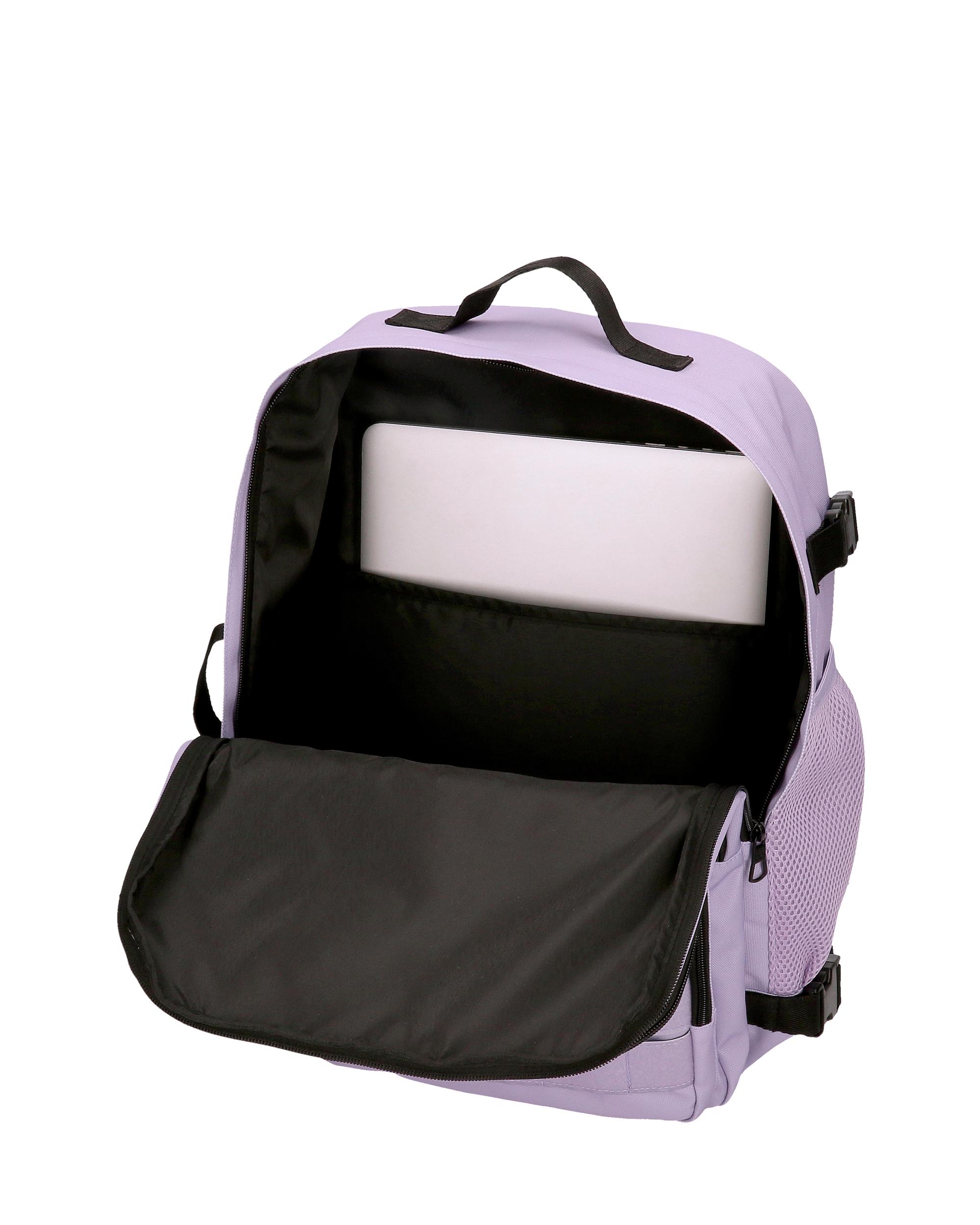 Mochila de Viagem Apto para Cabine 44cm Pepe Jeans Aris Colorful Dois Compartimentos Lilás-5