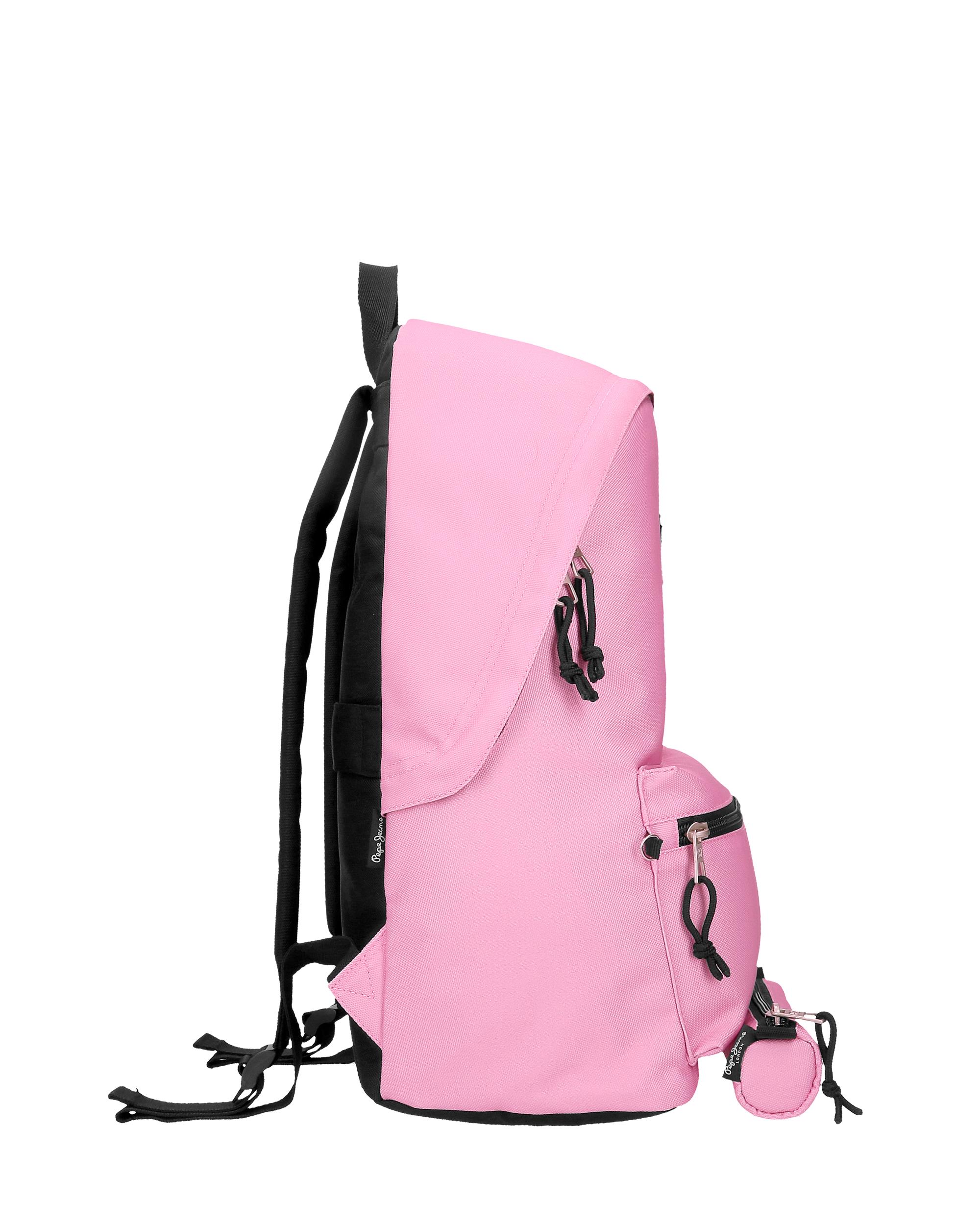 Mochila Portaordenador + Estojo Escolar Pepe Jeans Aris Colorful Rosa-2