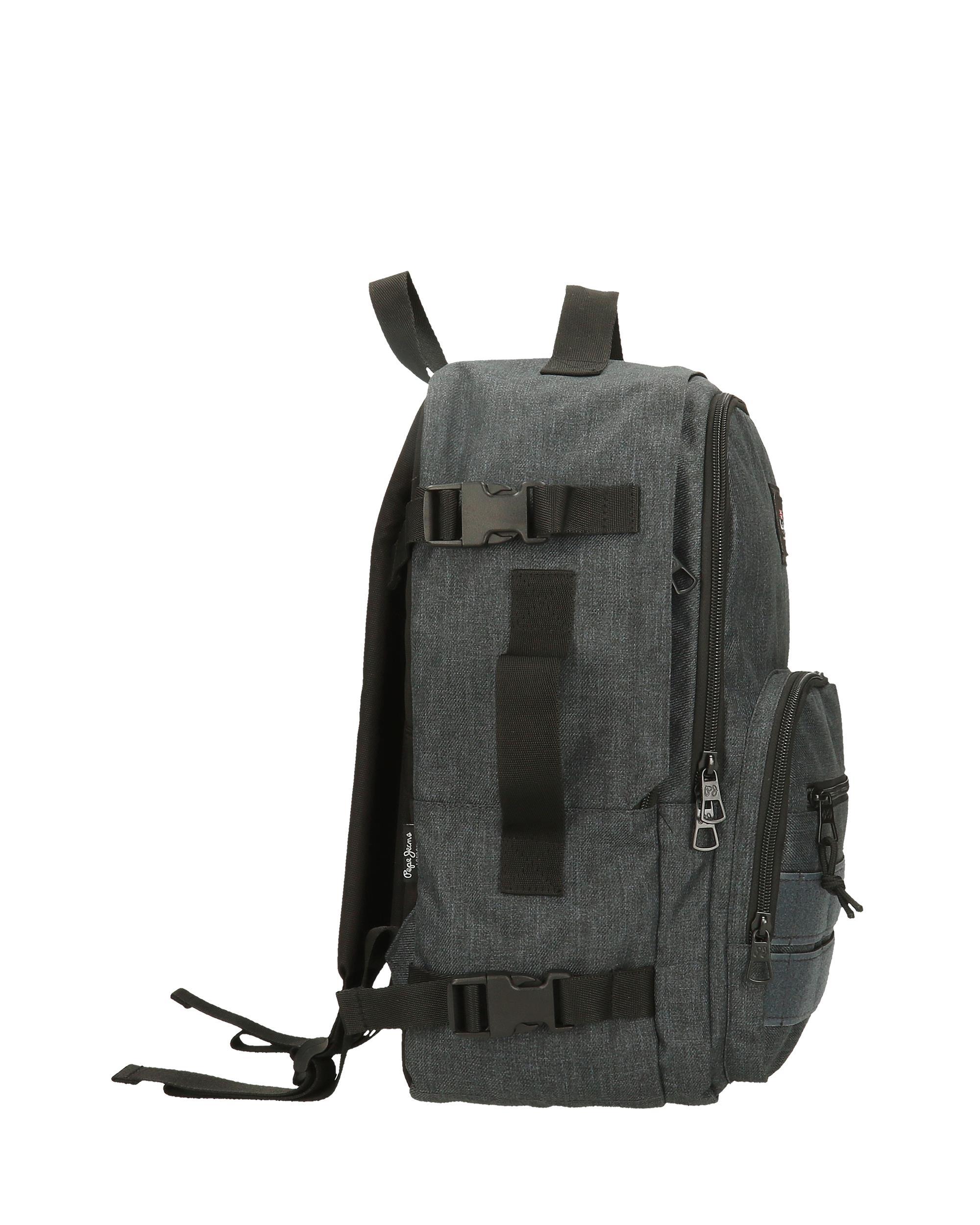 Mochila de Viagem Apta para Cabine 40cm Pepe Jeans Aris Evergreen Dois Compartimentos Cinzento-2