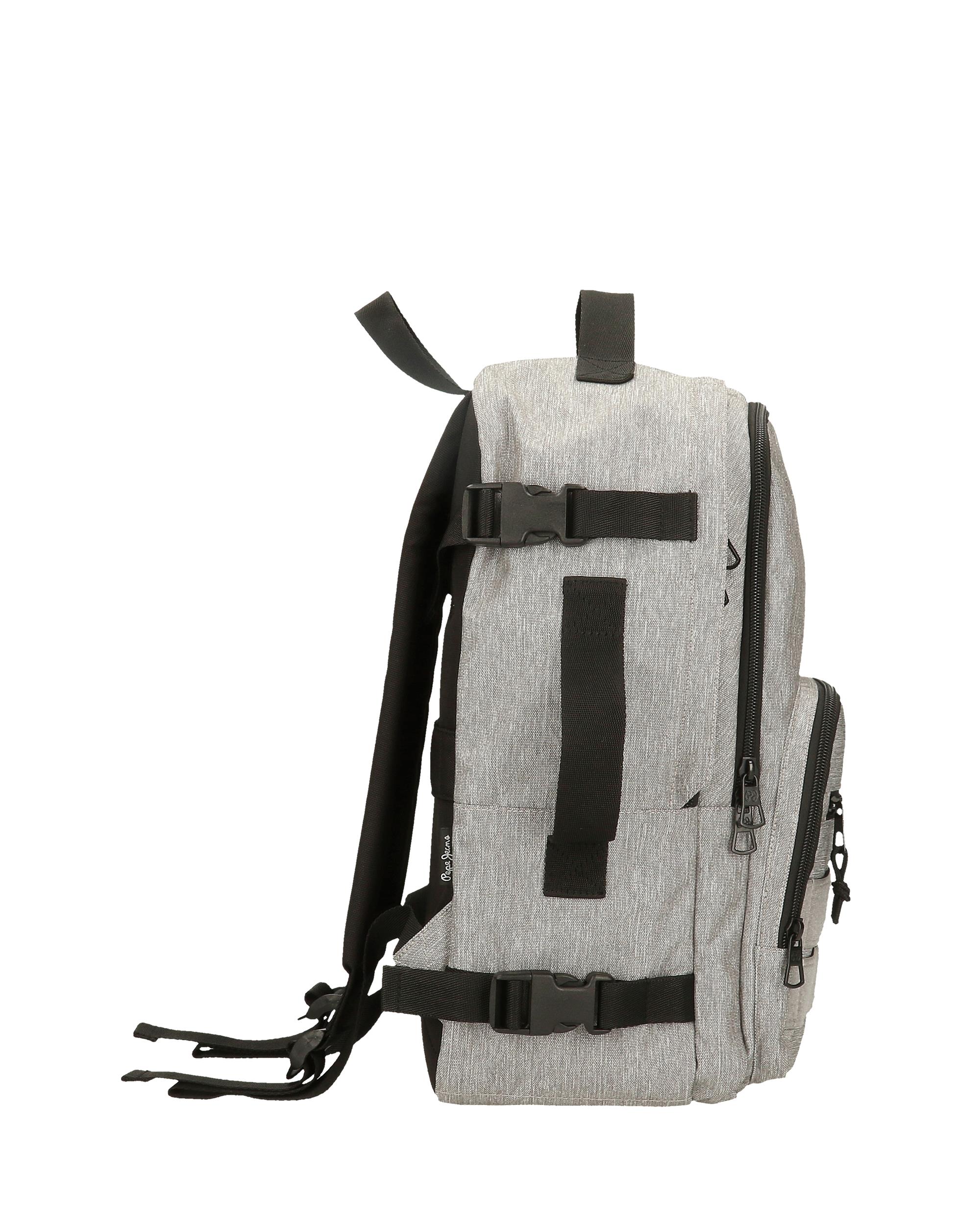 Mochila de Viagem Apta para Cabine 40cm Pepe Jeans Aris Evergreen Dois Compartimentos Cinzento-2