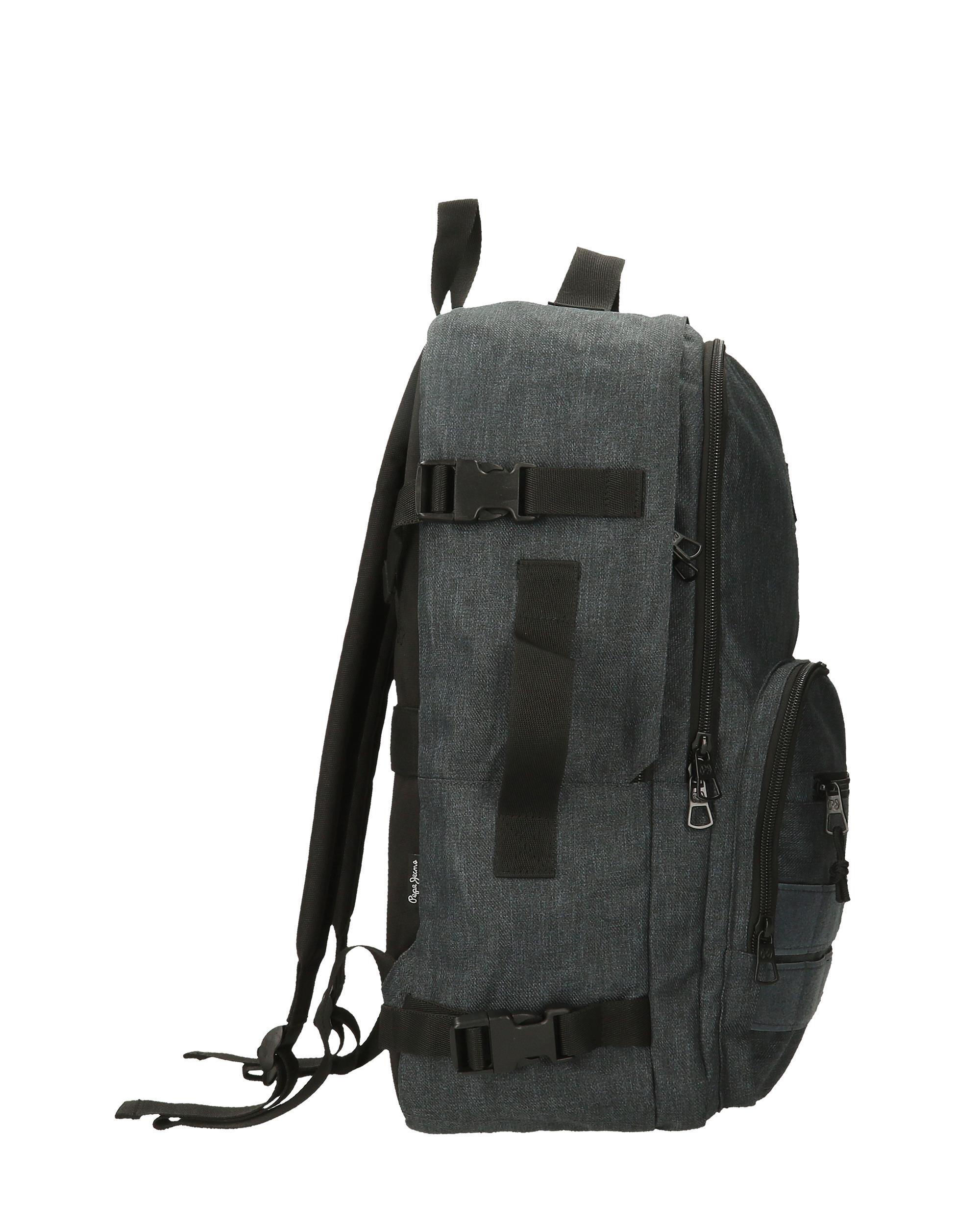 Mochila de Viagem Apto para Cabine 44cm Pepe Jeans Aris Evergreen Dois Compartimentos Cinzento-2