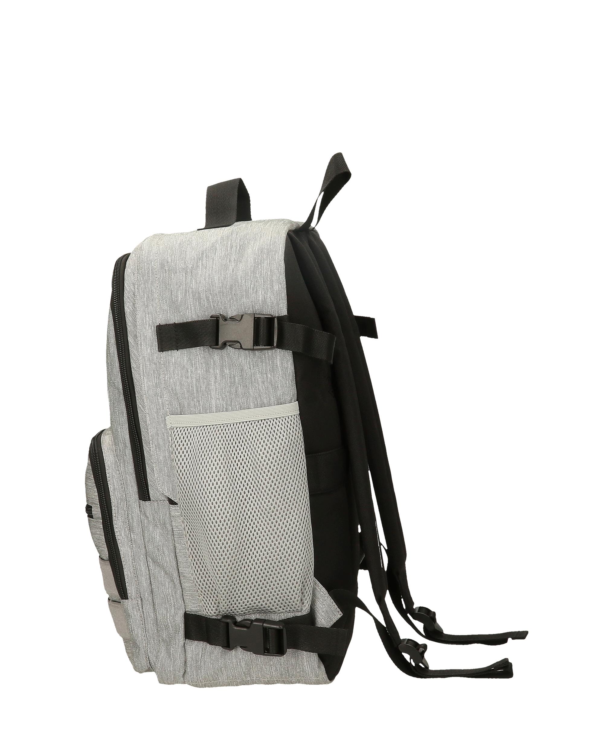 Mochila de Viagem Apto para Cabine 44cm Pepe Jeans Aris Evergreen Dois Compartimentos Cinzento-4