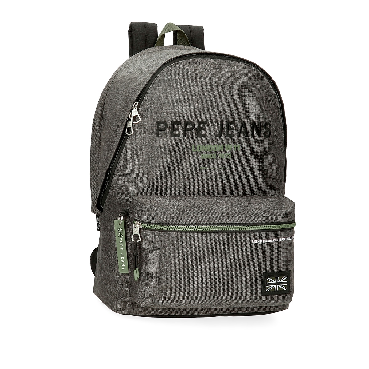 Imagem 0 de Mochila Portaordenador Pepe Jeans Edmon 44cm Dois Compartimentos Adaptável a Carrinho
