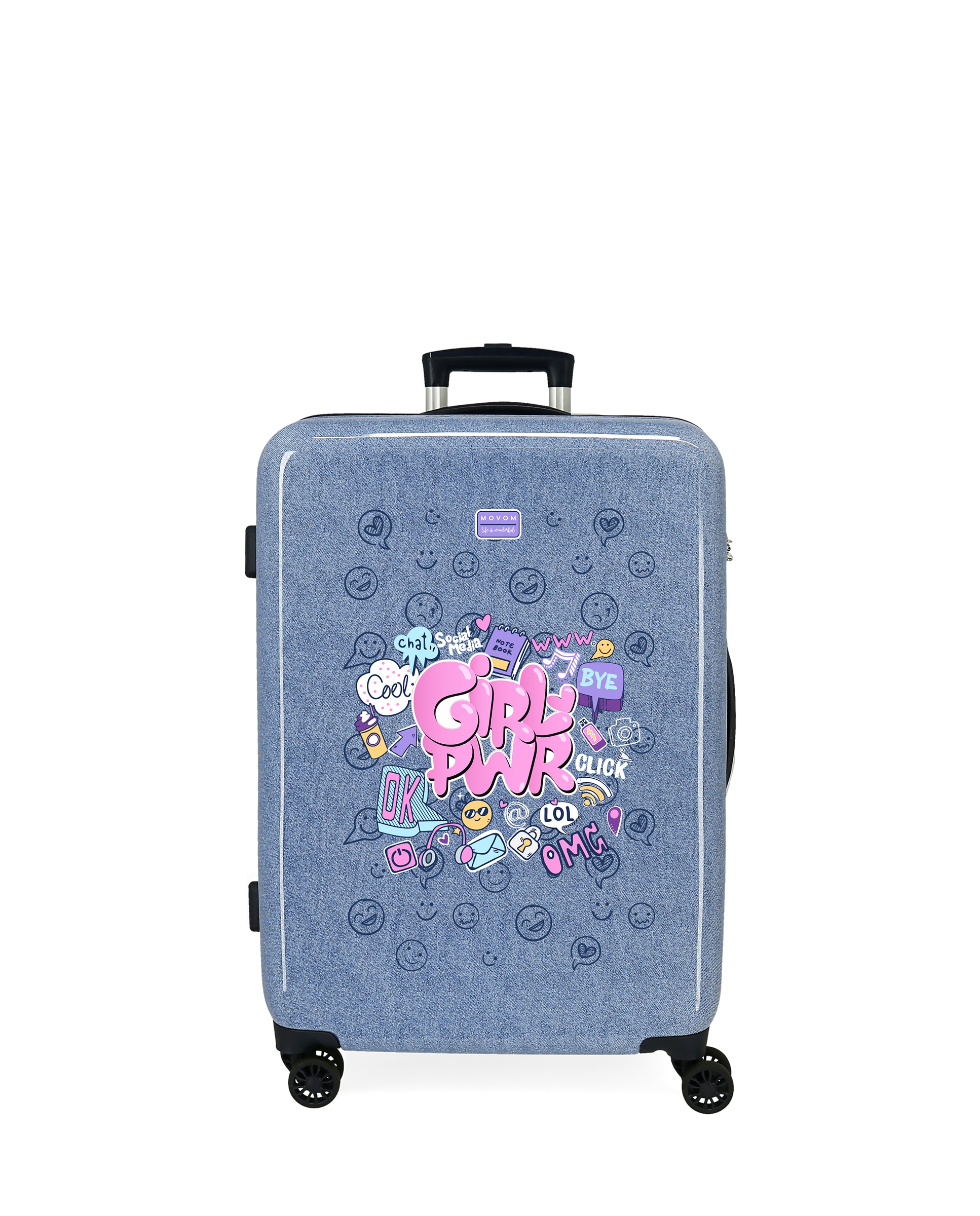 Imagem 0 de Mala Média Movom Power Girl Rígida com Capacidade de 56l