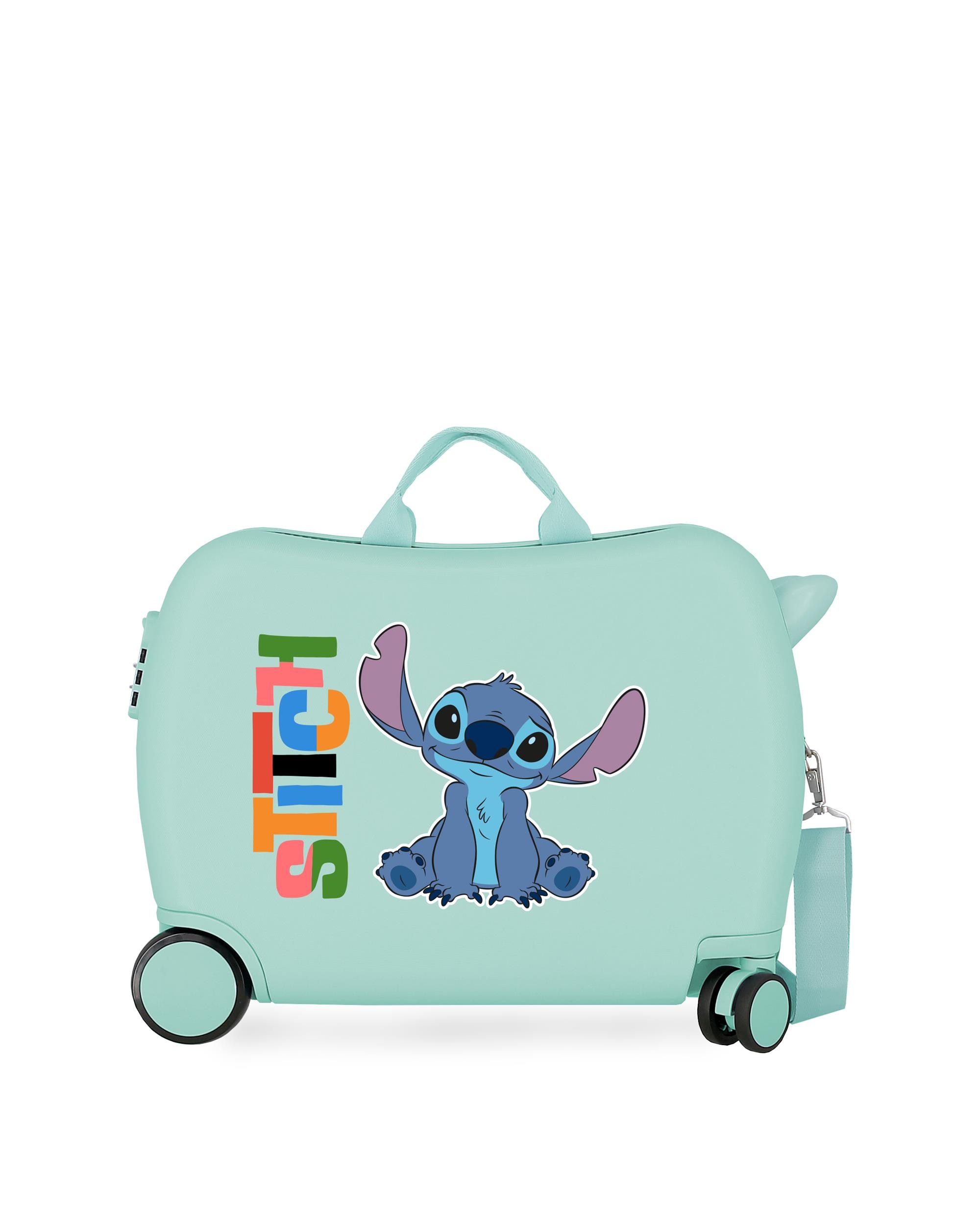 Mala Infantil 2 Rodas Multidirecionais Aloha Stitch com Capacidade de 34l Azul-1