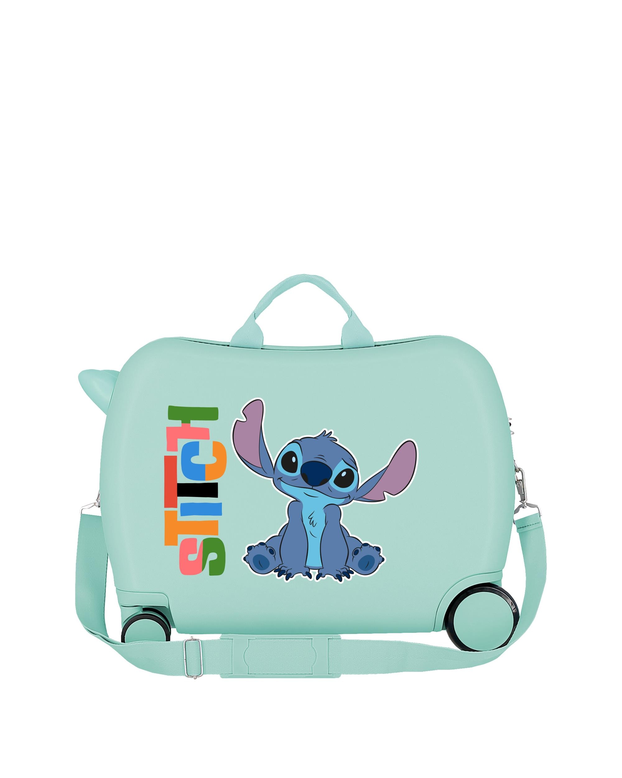 Mala Infantil 2 Rodas Multidirecionais Aloha Stitch com Capacidade de 34l Azul-3