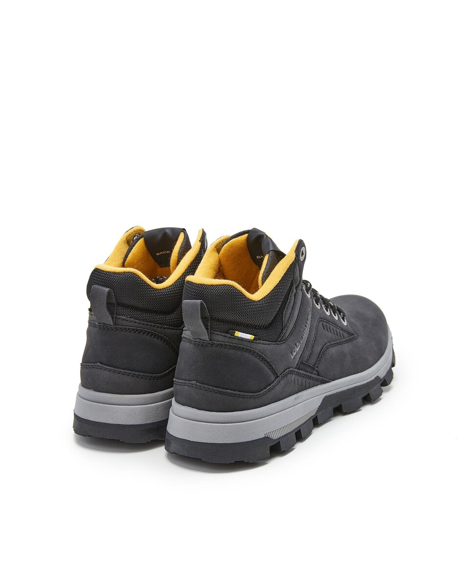 Botas com Fecho de Cordões e Reforço no Calcanhar Preto-3