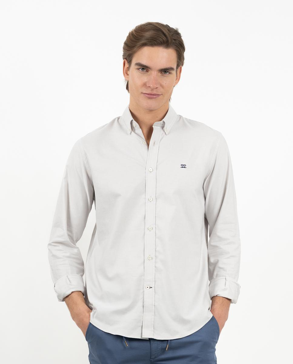 Imagem 0 de Camisa Oxford Slim de Manga Comprida