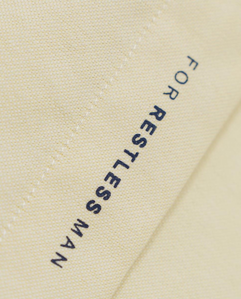 Camisa Oxford Slim de Manga Comprida Amarelo-6