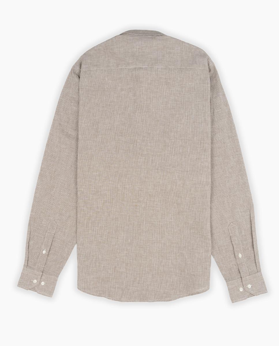 Camisa Slim de Manga Comprida Camel-4