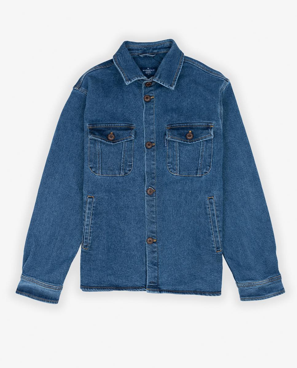 Sobrecamisa Relaxed Lisa Azul denim-7