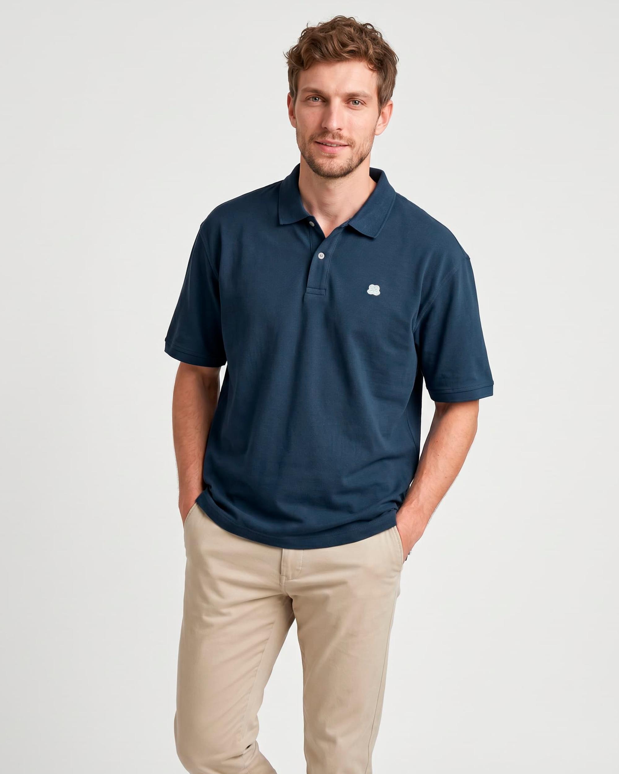 Imagem 0 de Polo Regular com Patch Bordado