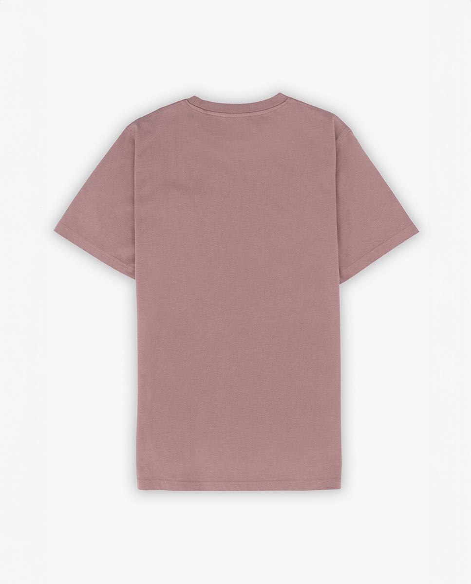T-shirt de Manga Curta com Logo Frontal Malva-3