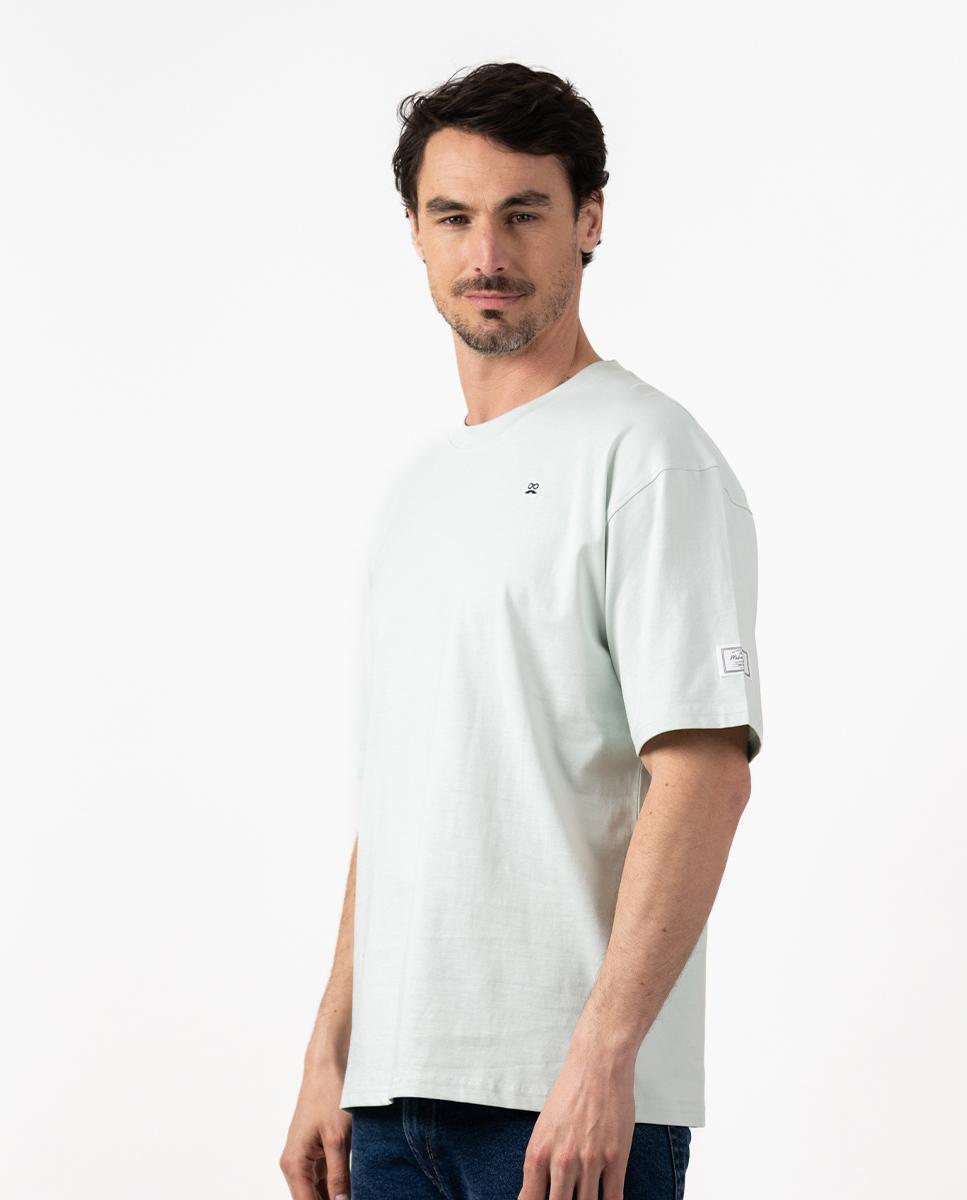 Imagem 0 de T-shirt de Manga Curta com Gola Redonda